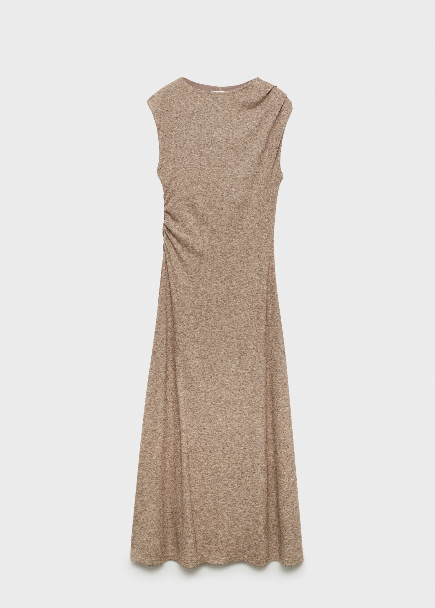 Vestido midi de ombros com estrutura - Artigo sem modelo