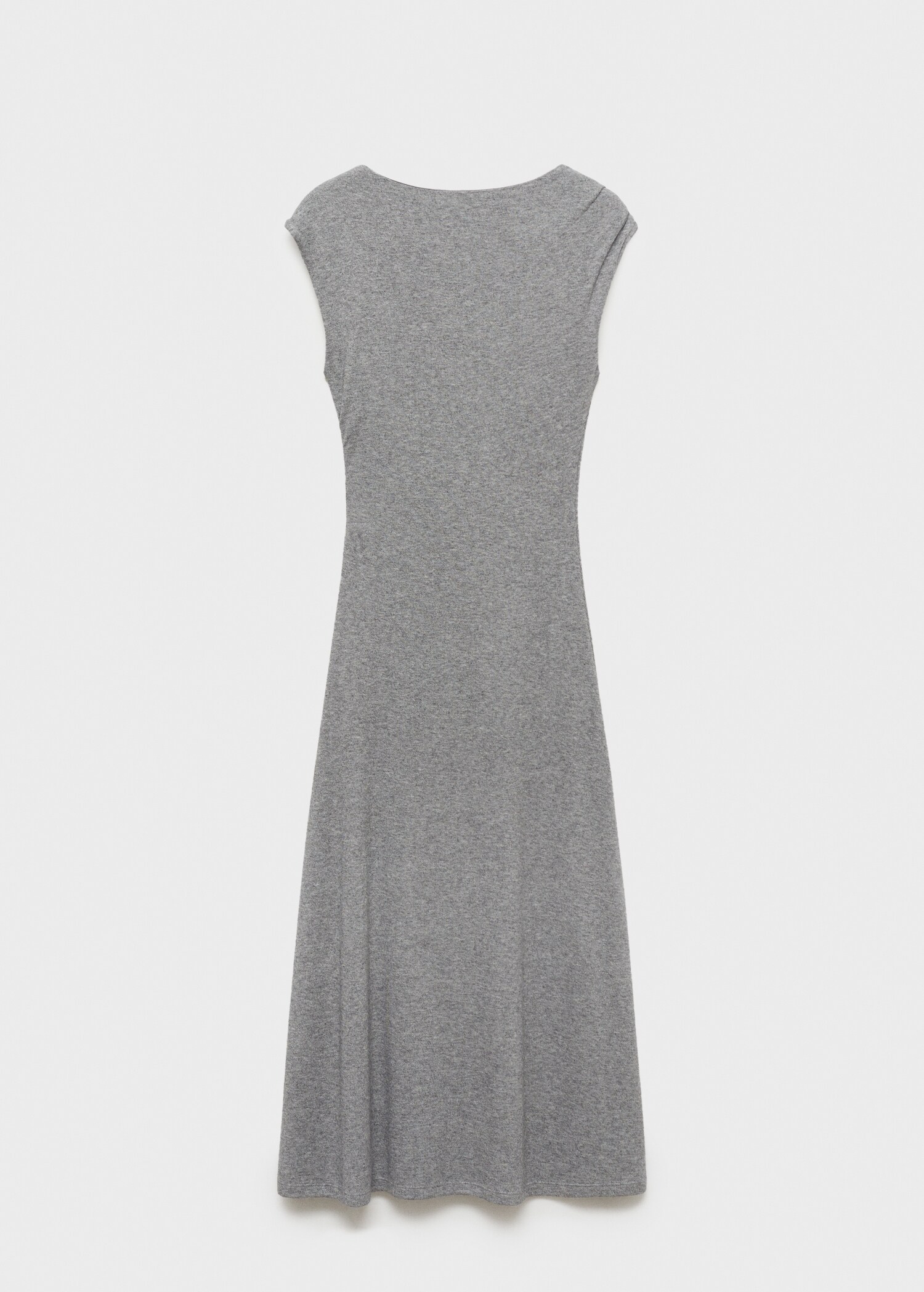 Vestido midi de ombros com estrutura - Artigo sem modelo