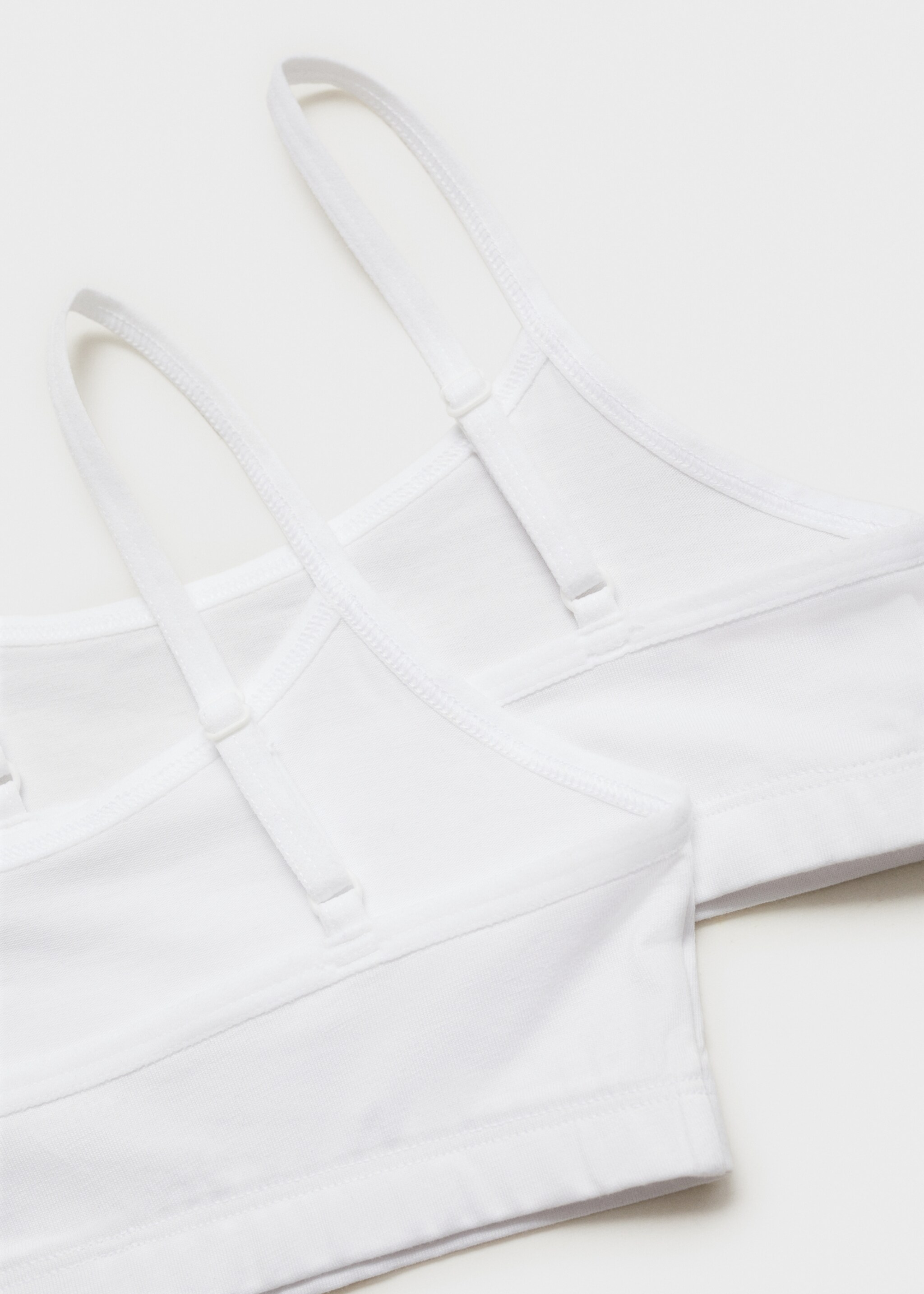 2-pack cotton tops - Reverse of the article, Off White. Ref: 77067696-00.