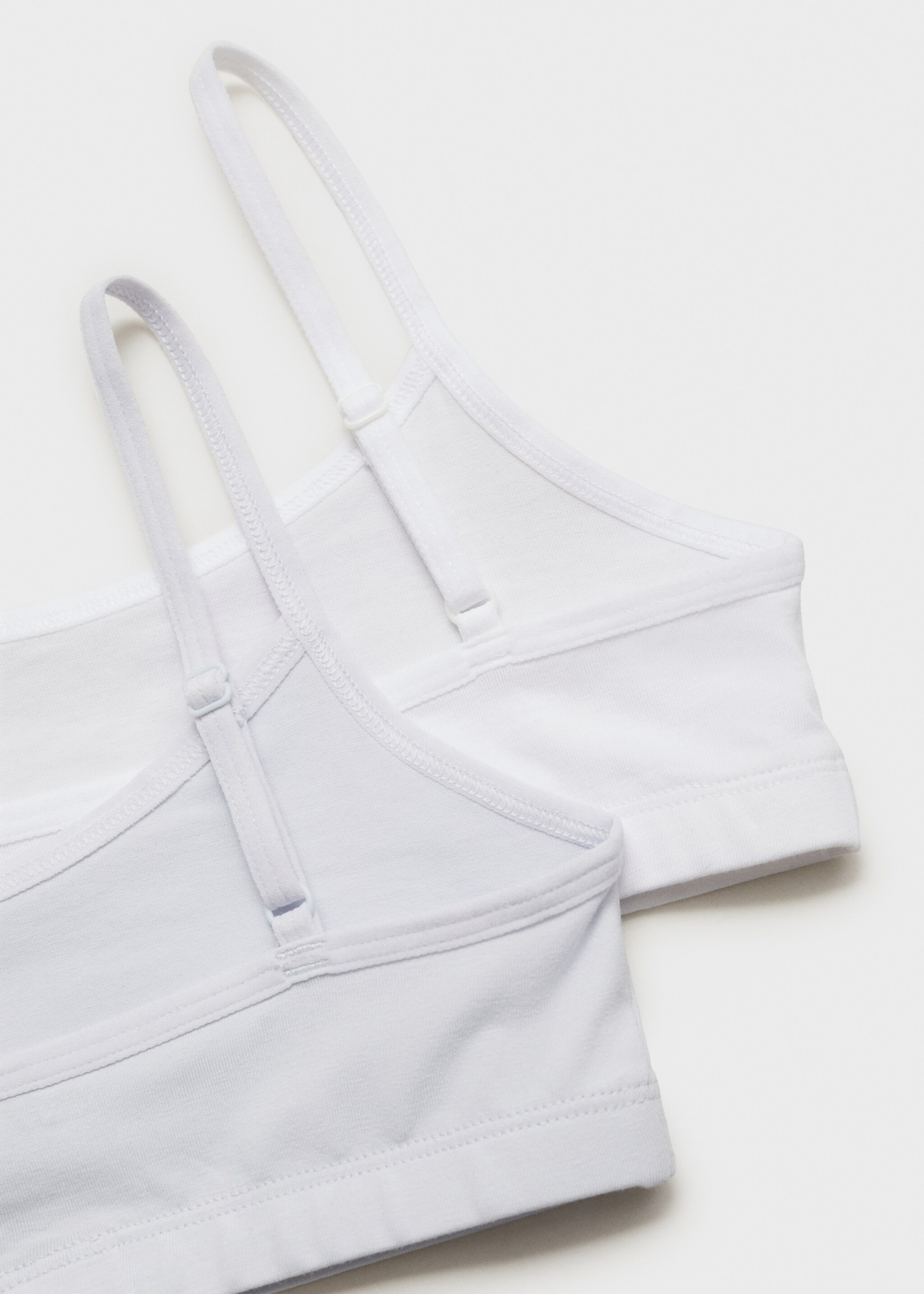 Pack 2 tops algodón - Reverso del artículo, Azul celeste. Ref: 77067696-00.