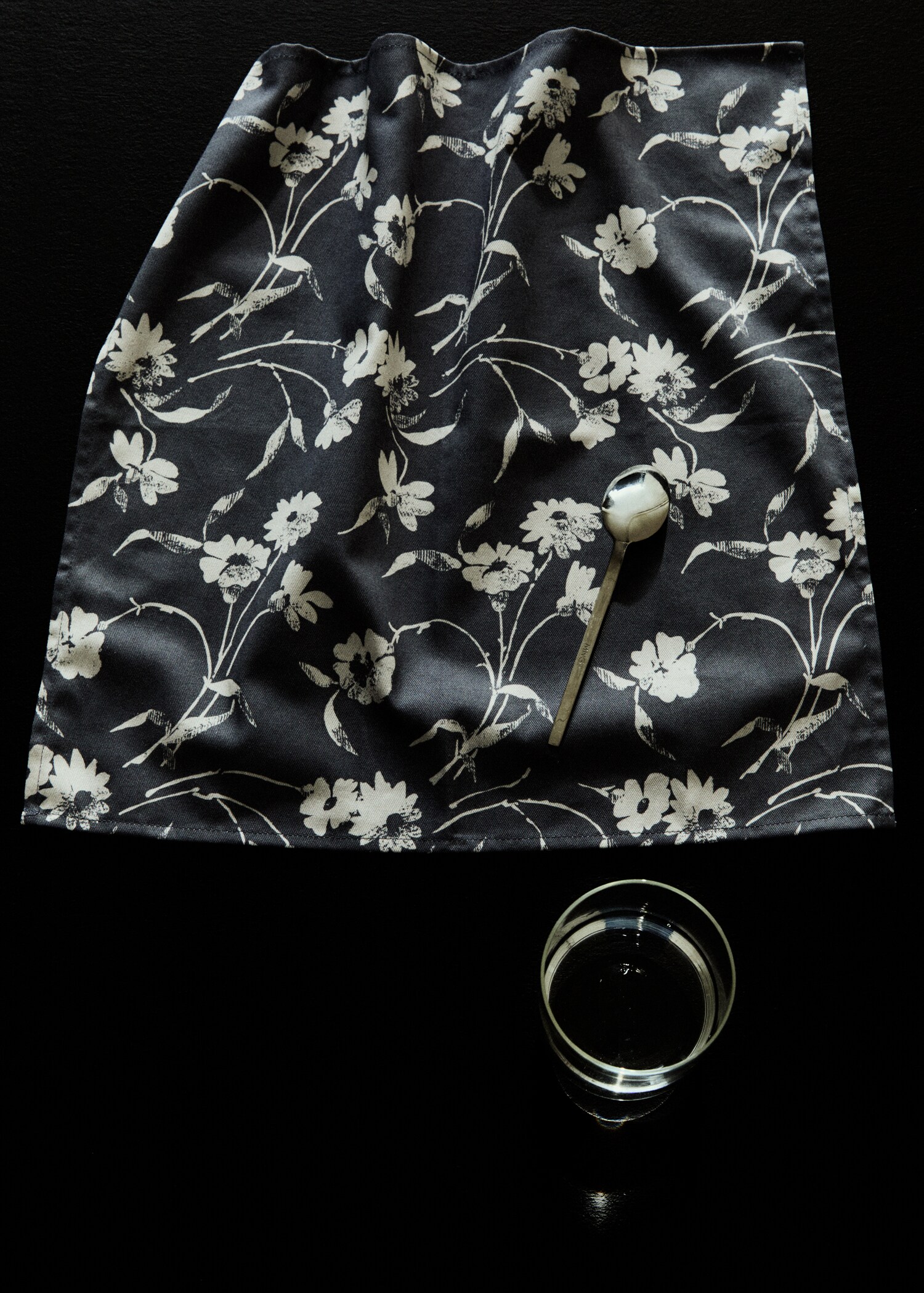 Cotton floral-print napkin 45x45cm - Details of the article 6