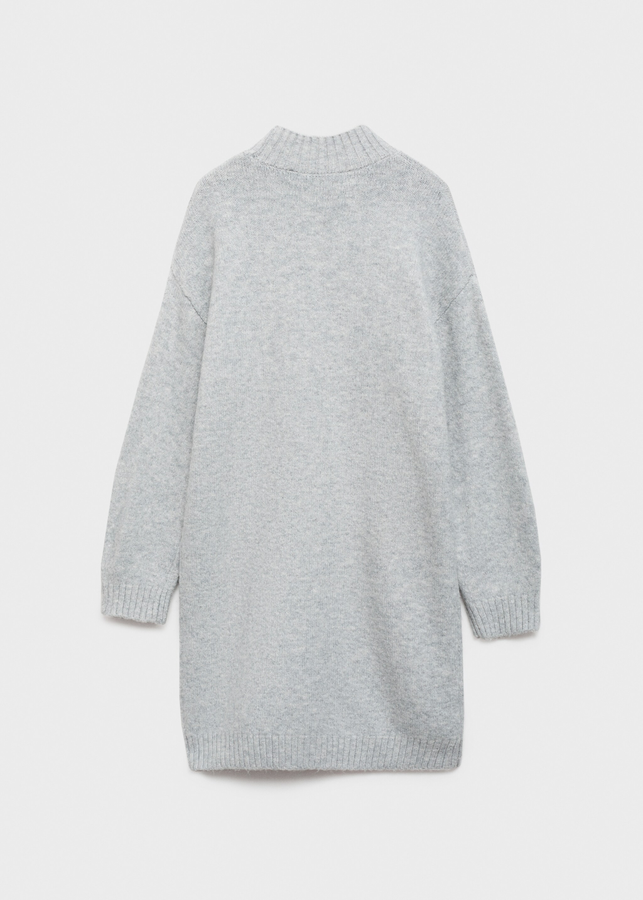 Knitted dress - Reverse of the article, Medium Heather Grey. Ref: 77067708-00.