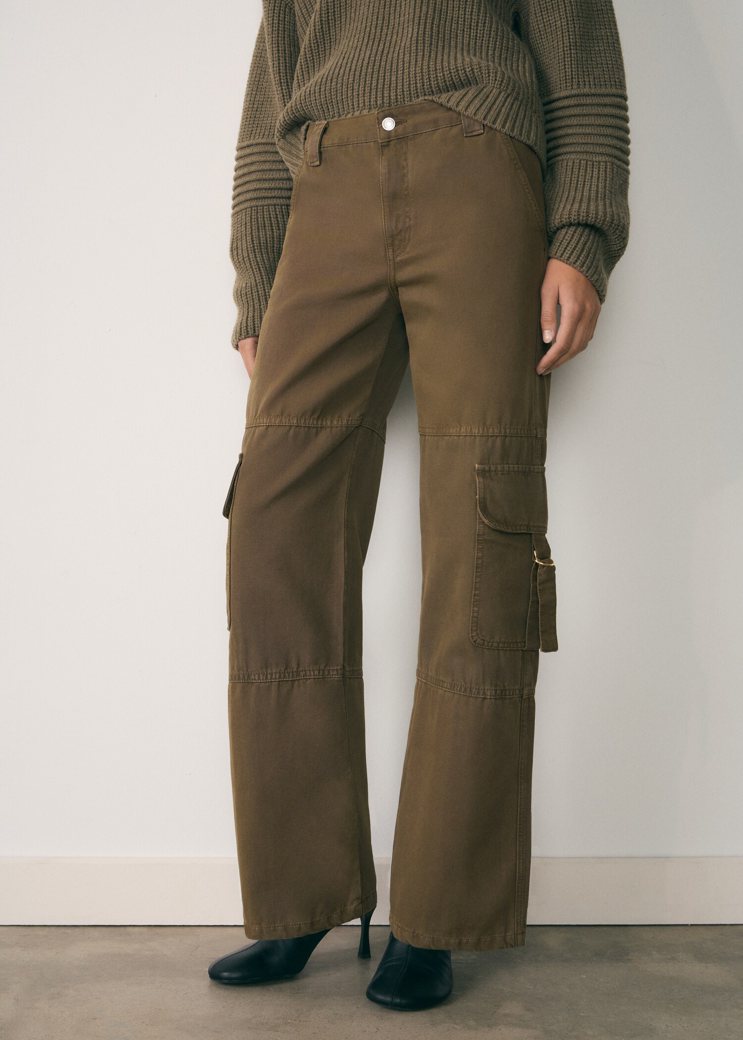 Zipp cargo jeans - Medium plane