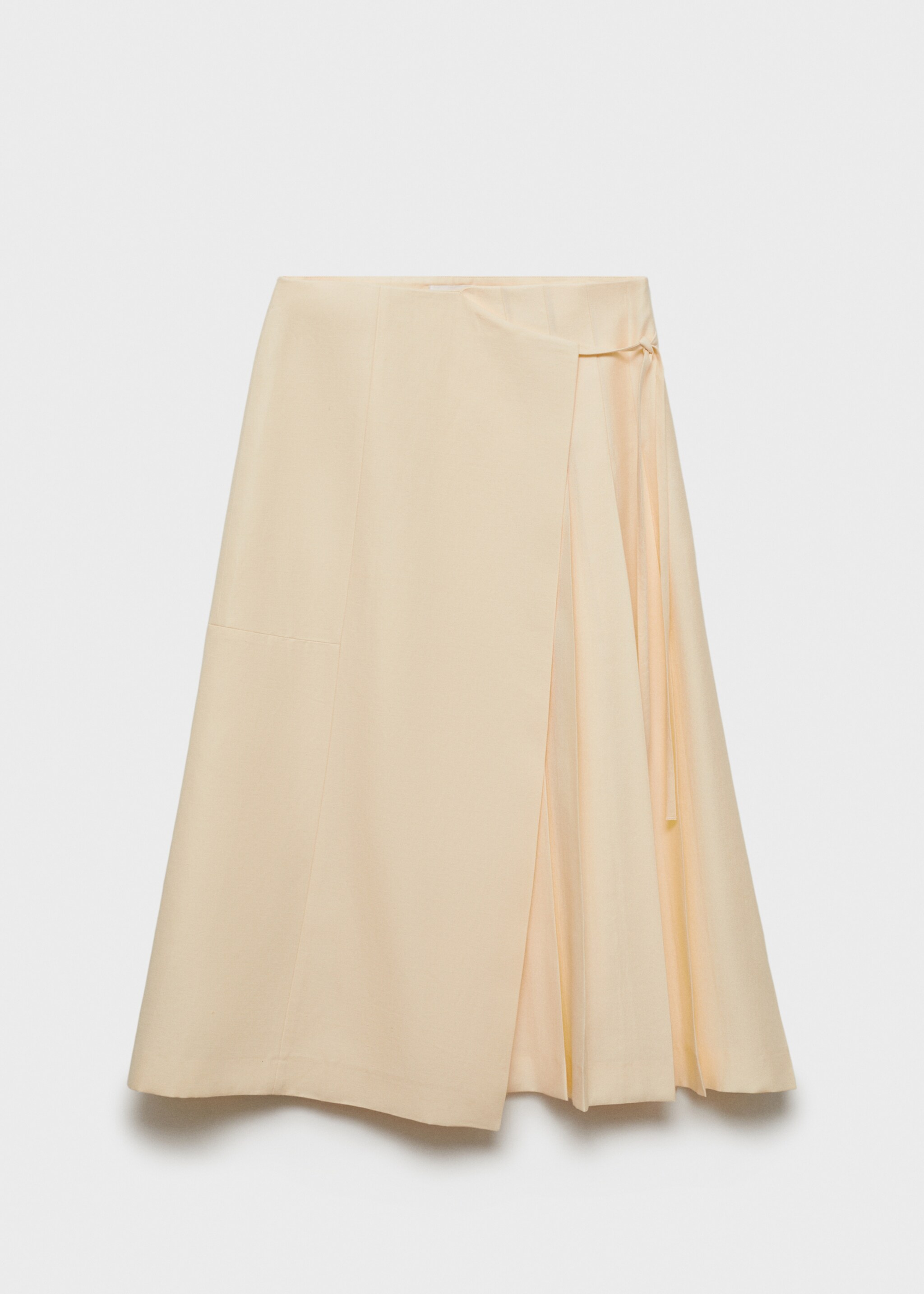Lyocell skirt with bow - Article without model, Ecru. Ref: 77067720-00.
