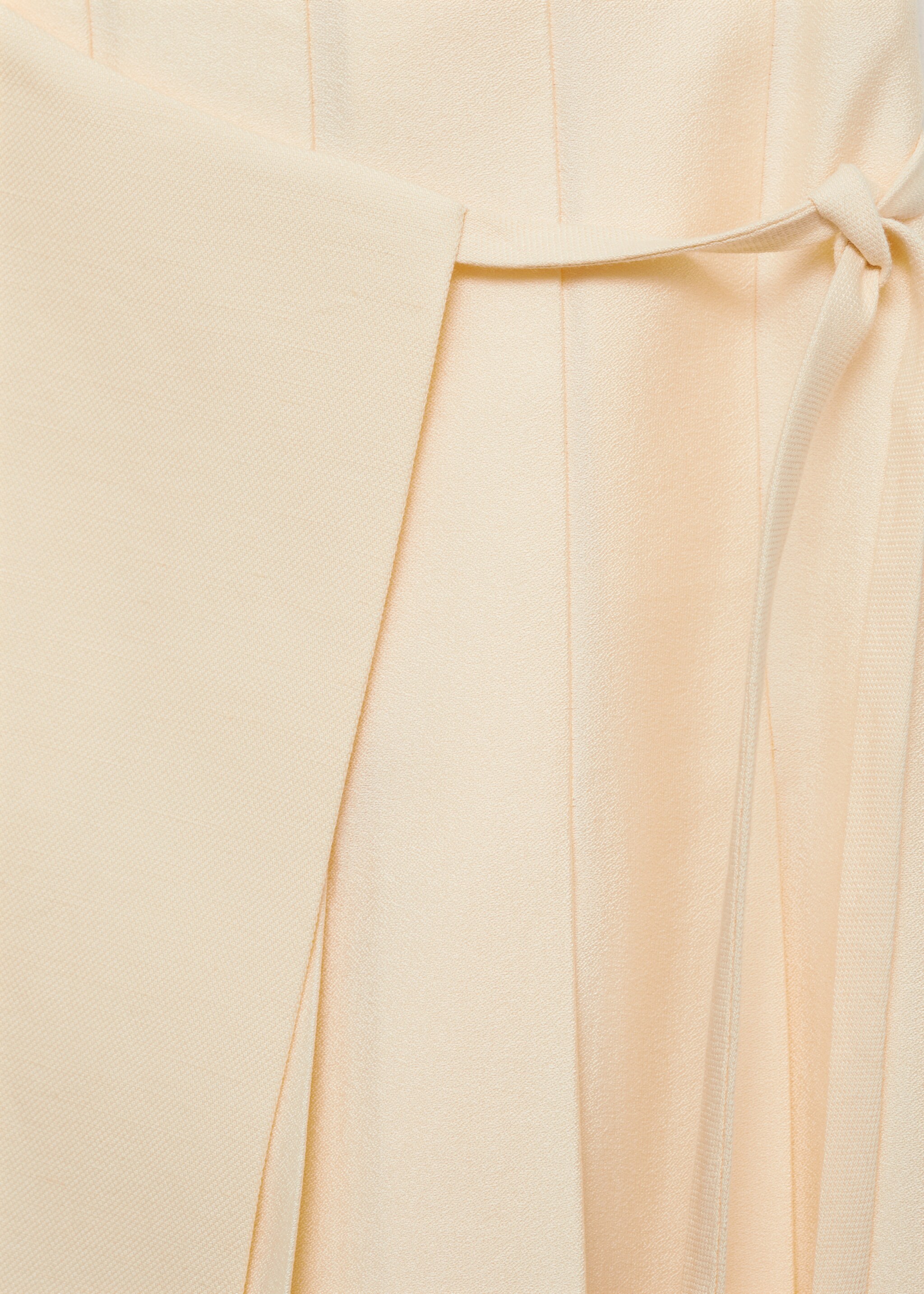 Lyocell skirt with bow - Details of the article 8, Ecru. Ref: 77067720-00.