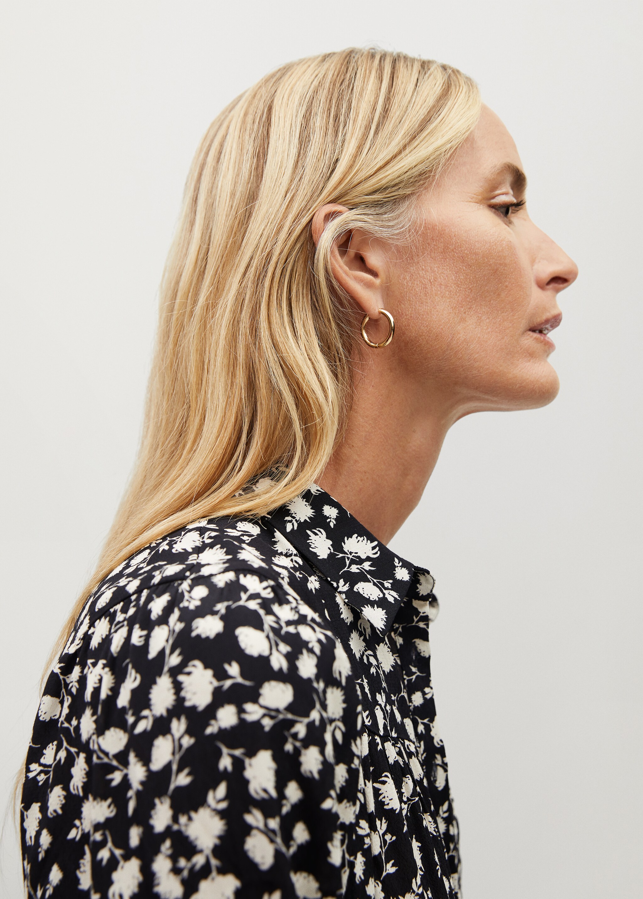 Ruffle printed dress - Details of the article 4