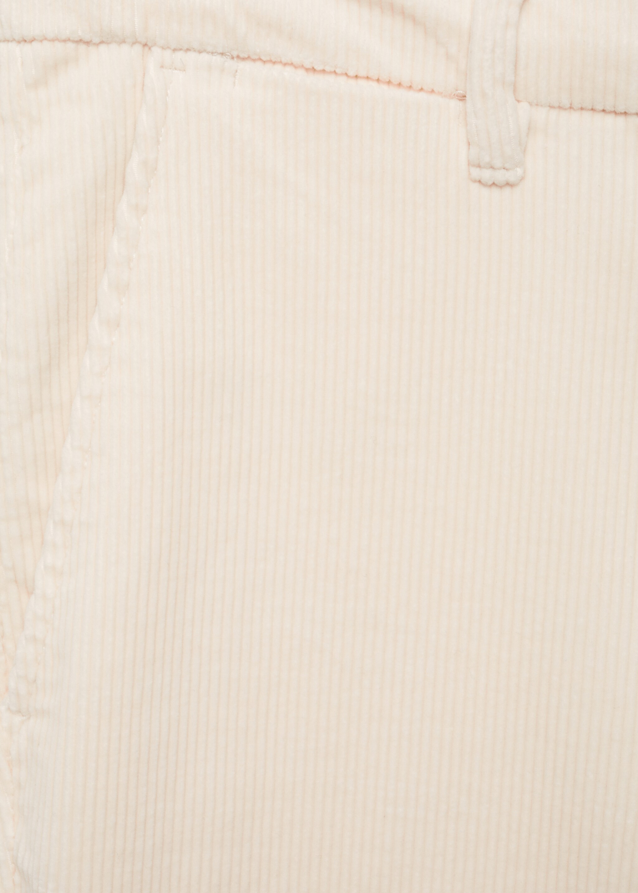 Pantalon velours côtelé slim-fit - Détail de l'article 0, Écru. Ref: 77067913-00.