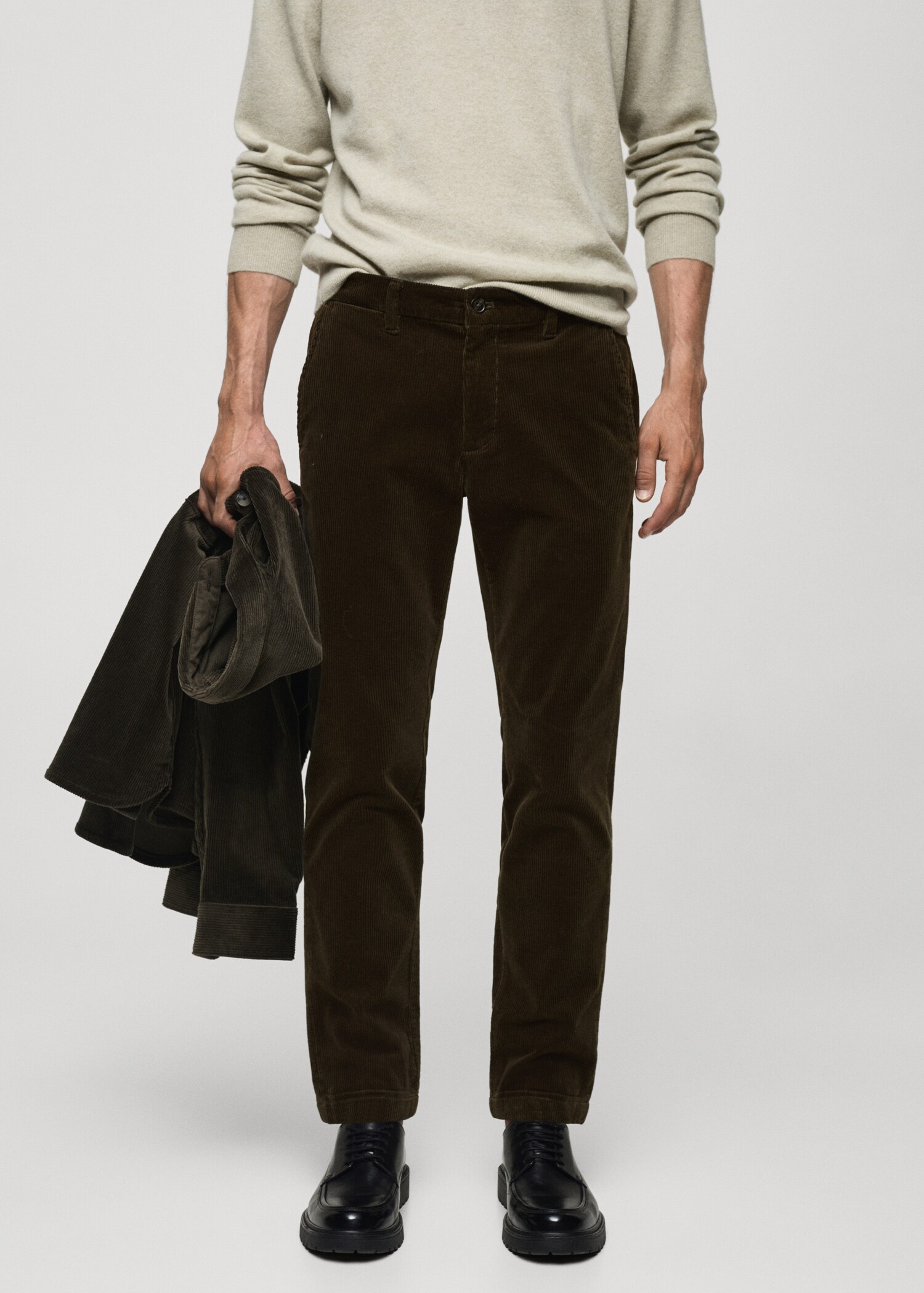 Slim Fit-Cordhose - Mittlere Ansicht