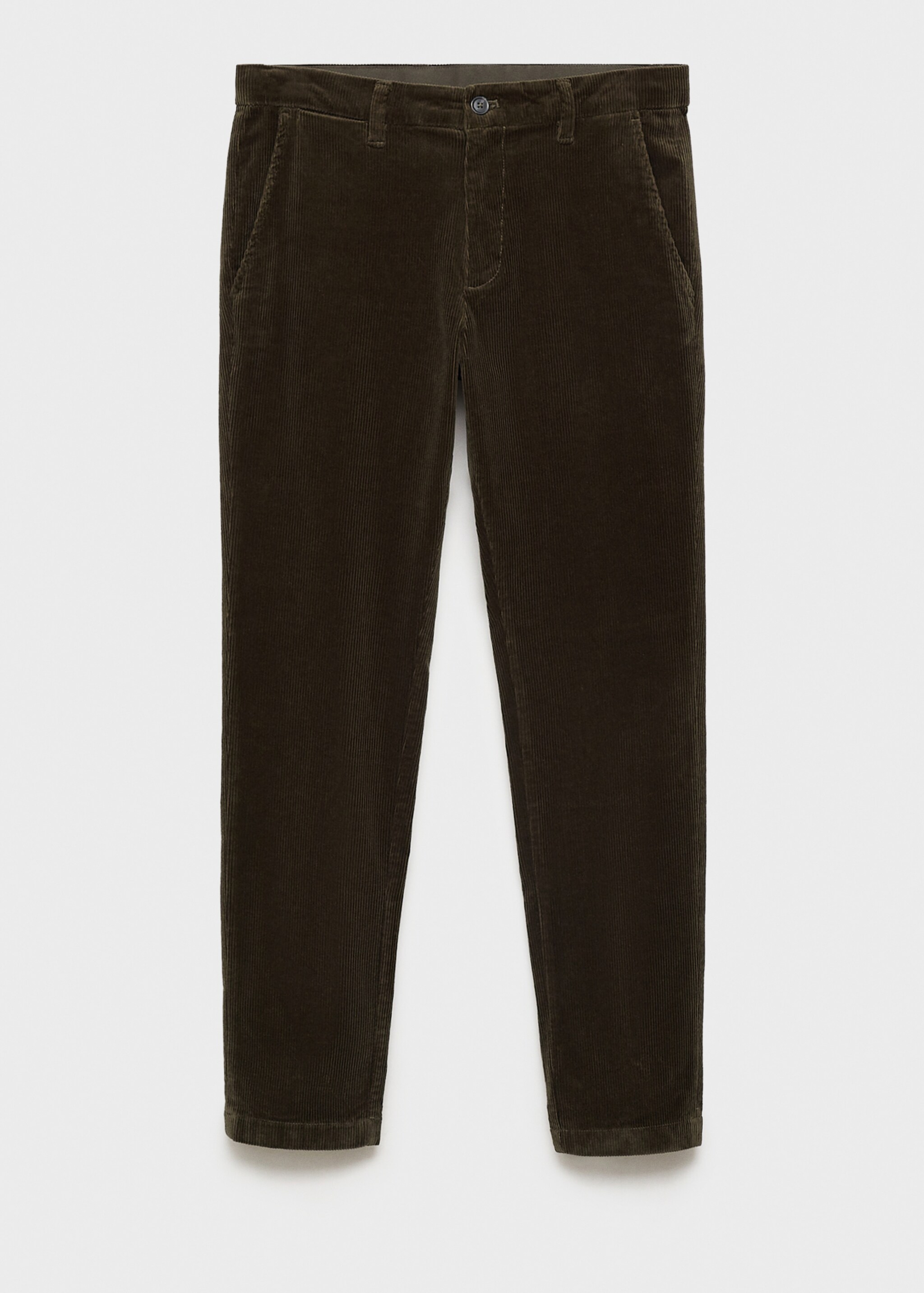Slim Fit-Cordhose - Artikel ohne Model, Khaki. Ref: 77067913-00.