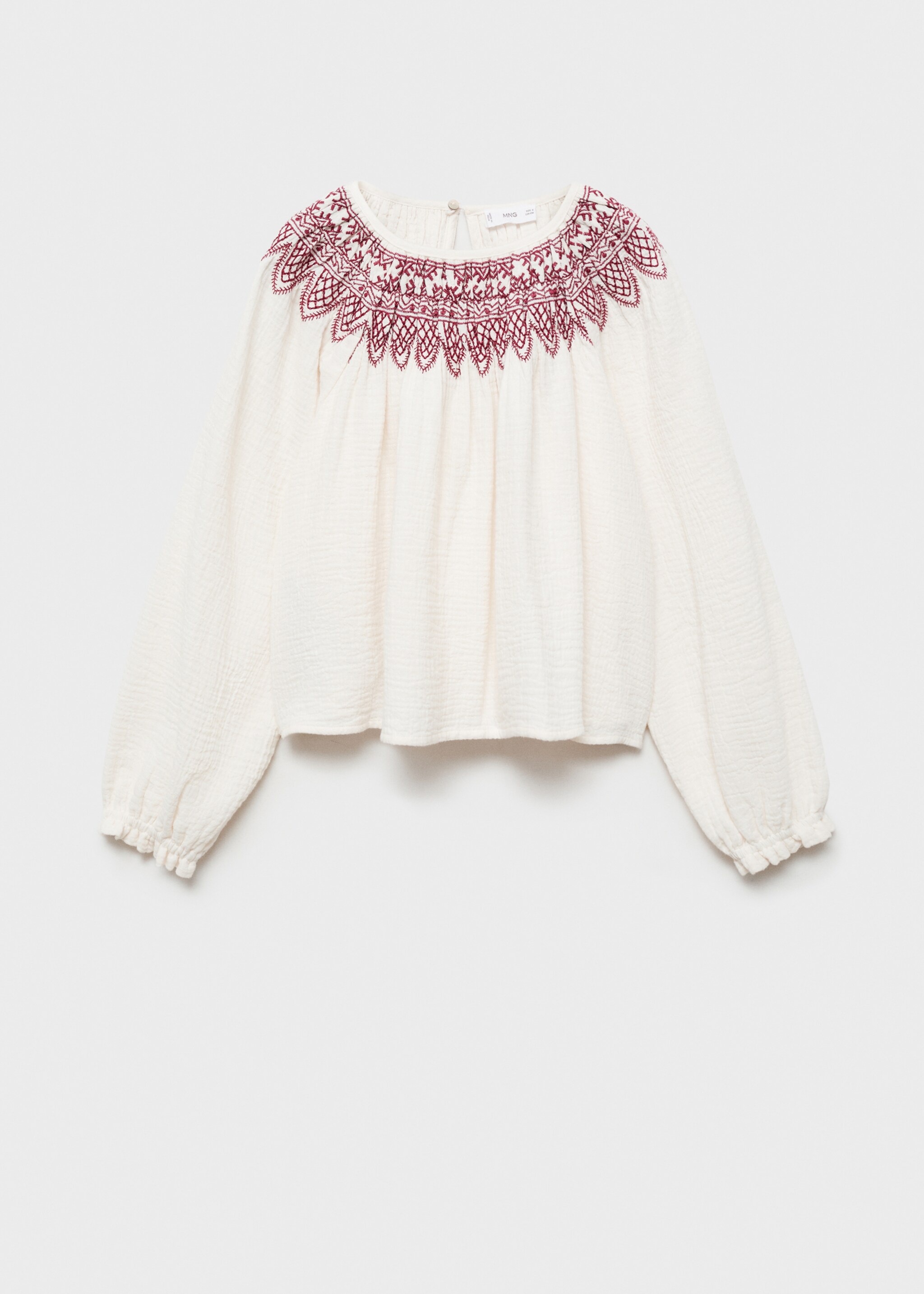 Blusa pormenores bordados - Artigo sem modelo