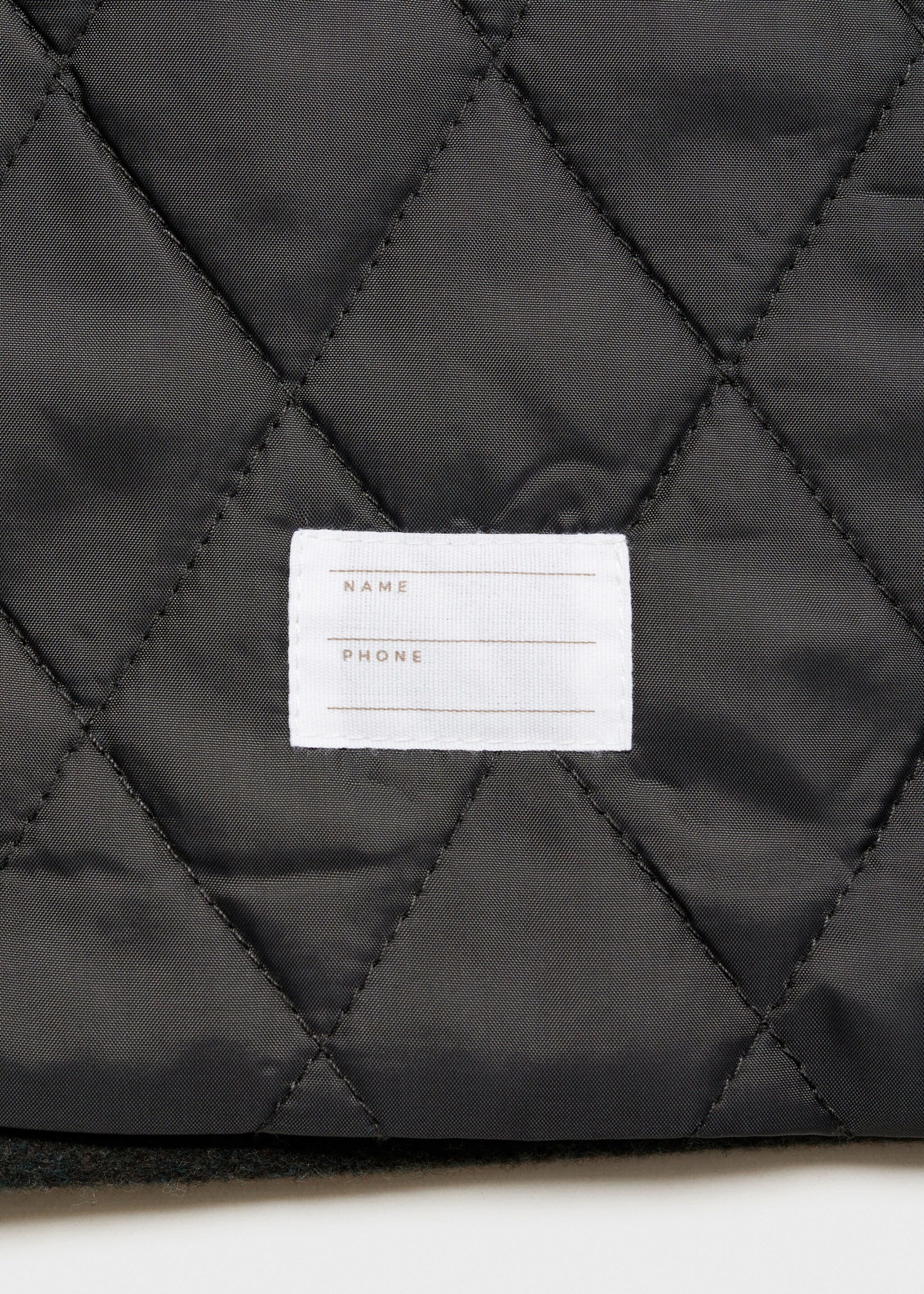 Short cloth coat - Details of the article 0, Khaki. Ref: 77067925-00.