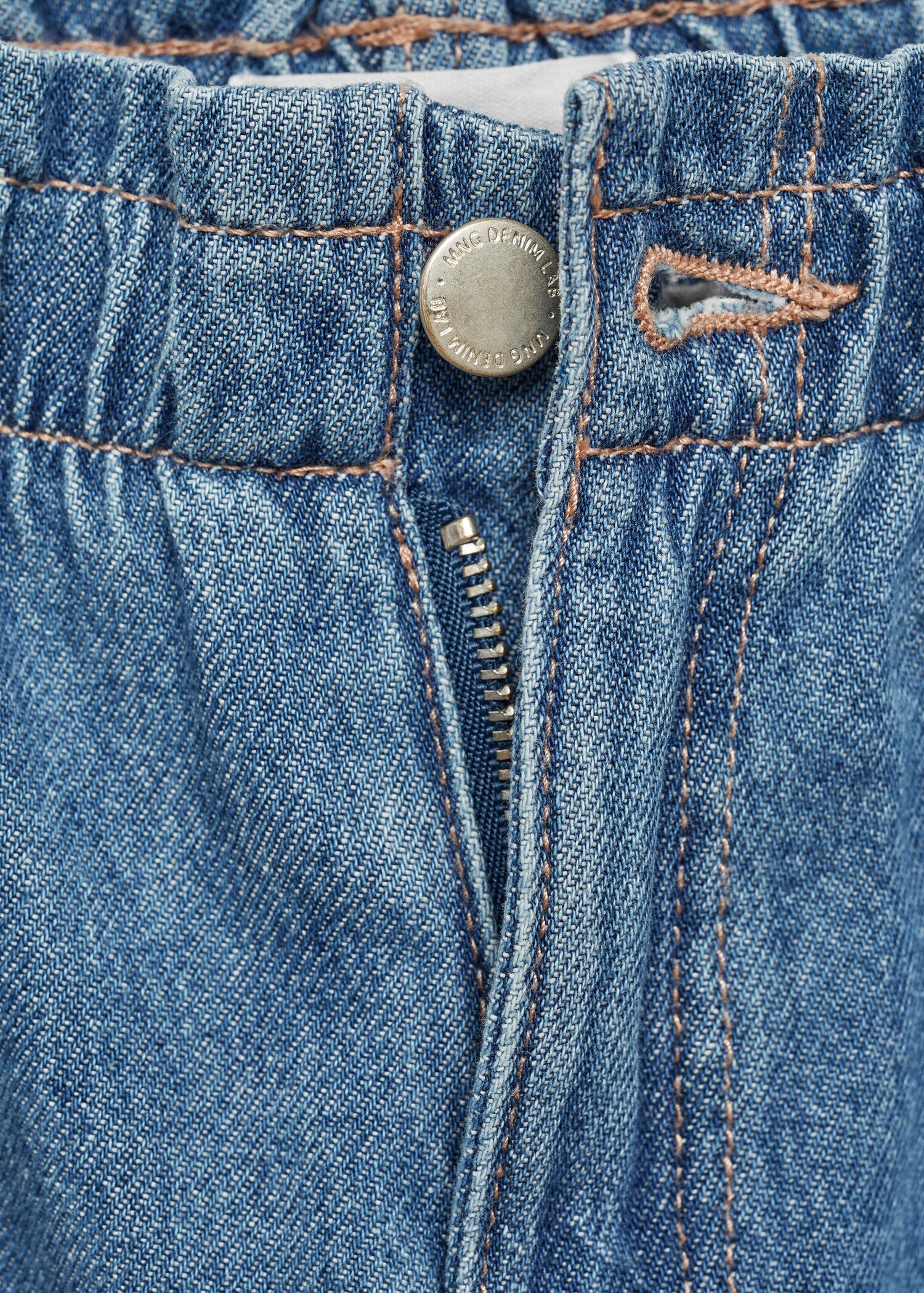 Paperbag-Jeans mit Innenfutter - Detail des Artikels 8