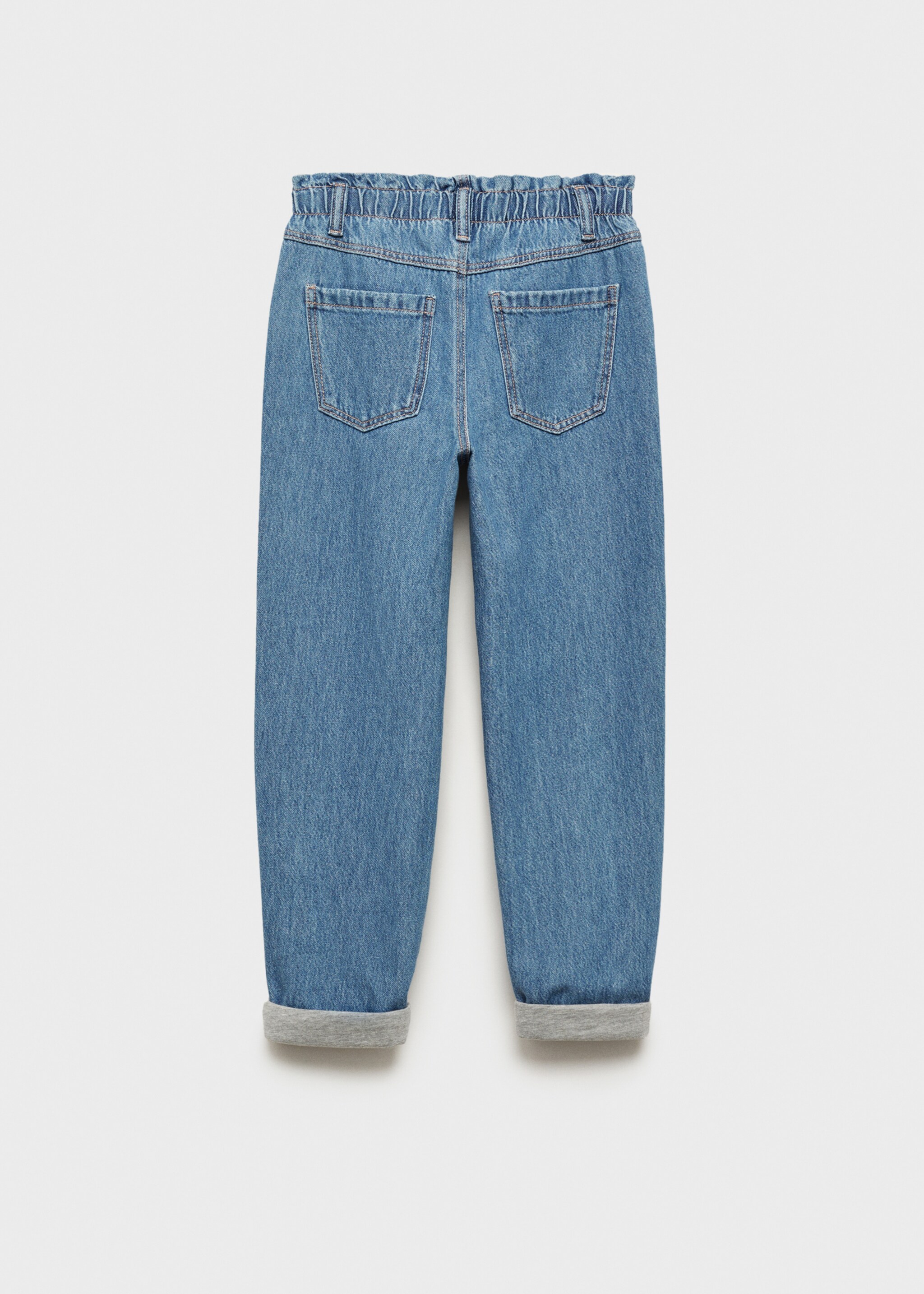 Paperbag-Jeans mit Innenfutter - Rückseite des Artikels
