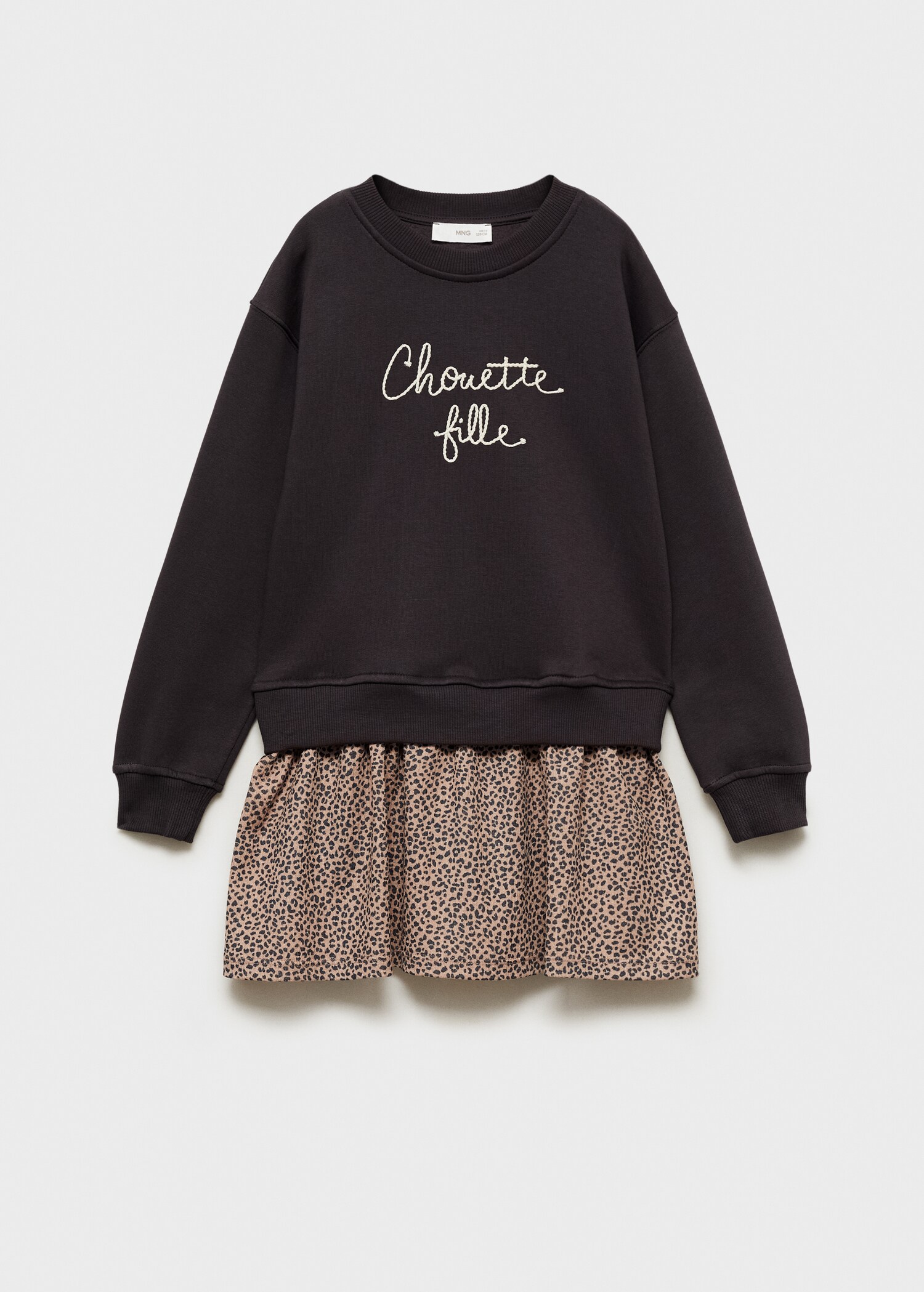 Animal-print sweatshirt dress - Article without model