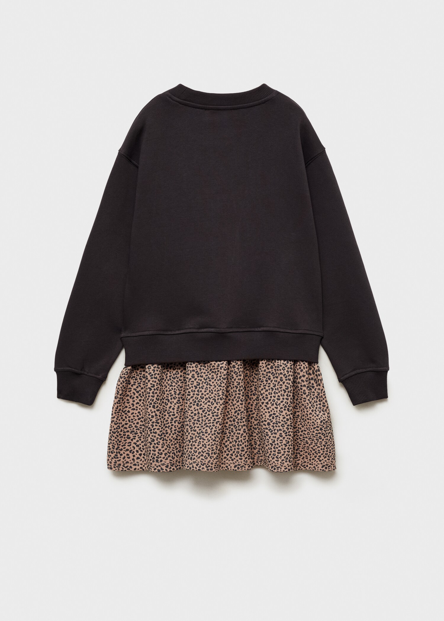 Animal-print sweatshirt dress - Reverse of the article