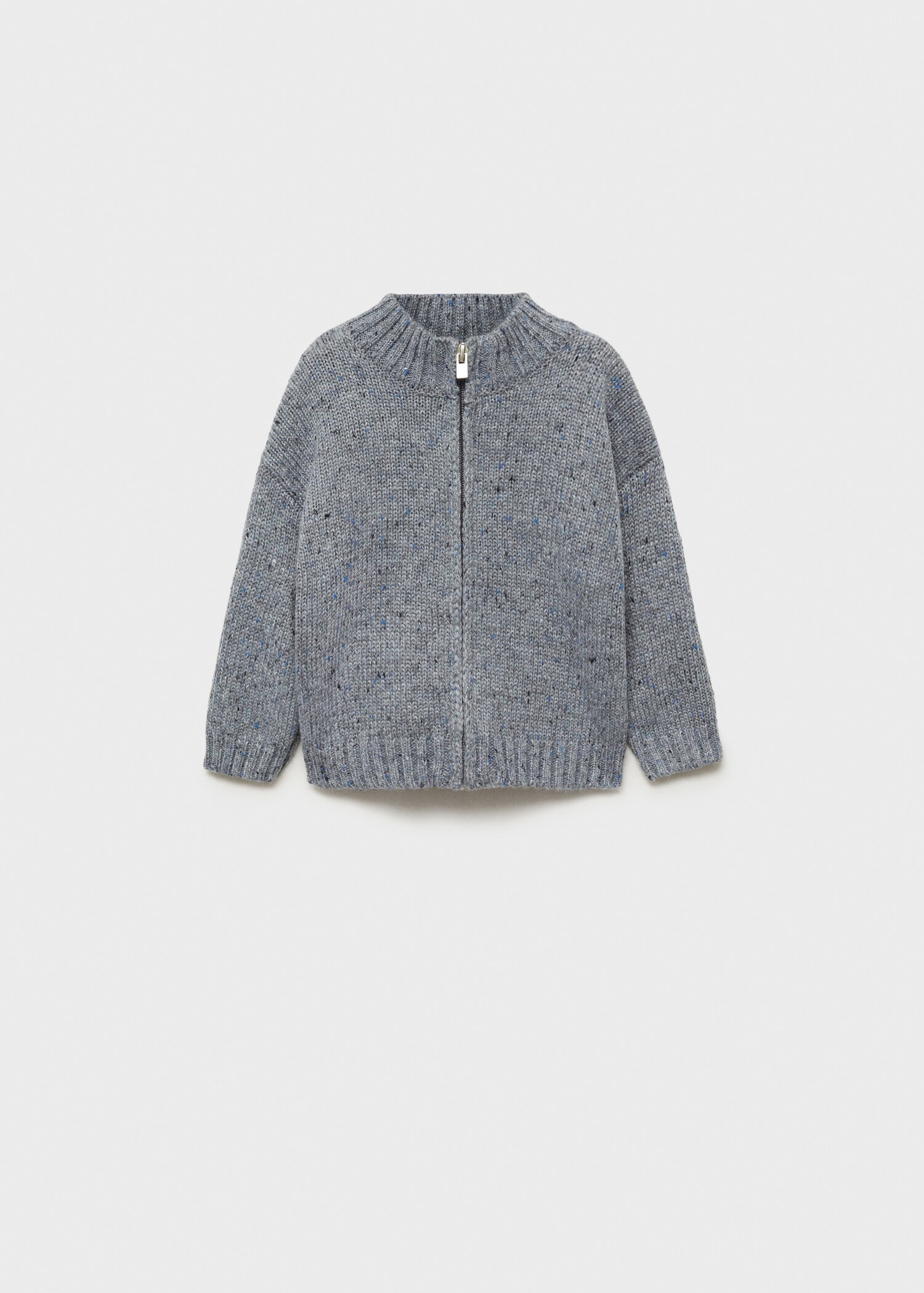 Zipped knit cardigan - Article without model