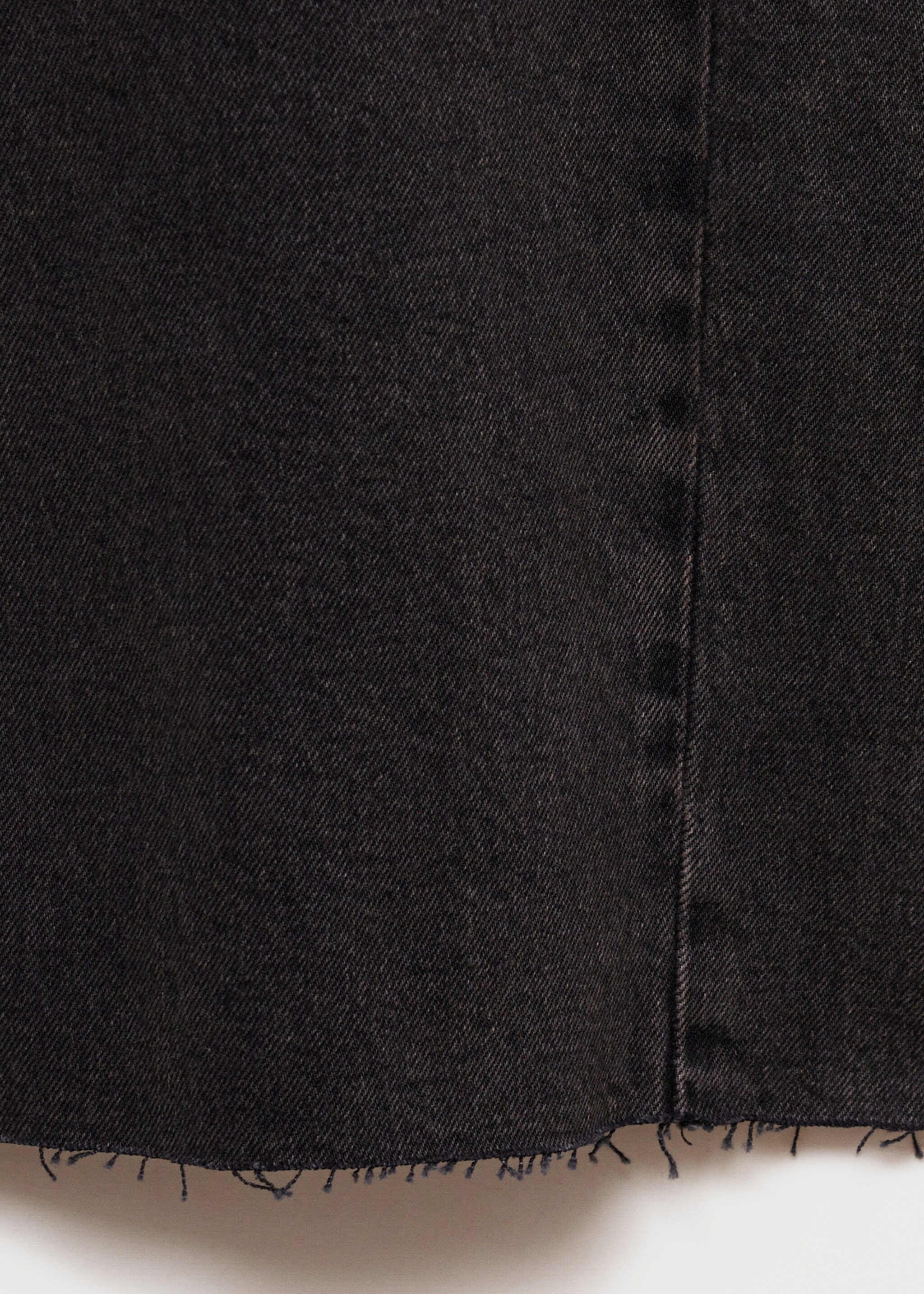 Wideleg loose low-rise jeans - Detail van het artikel 8, Black denim. Ref: 77067937-00.