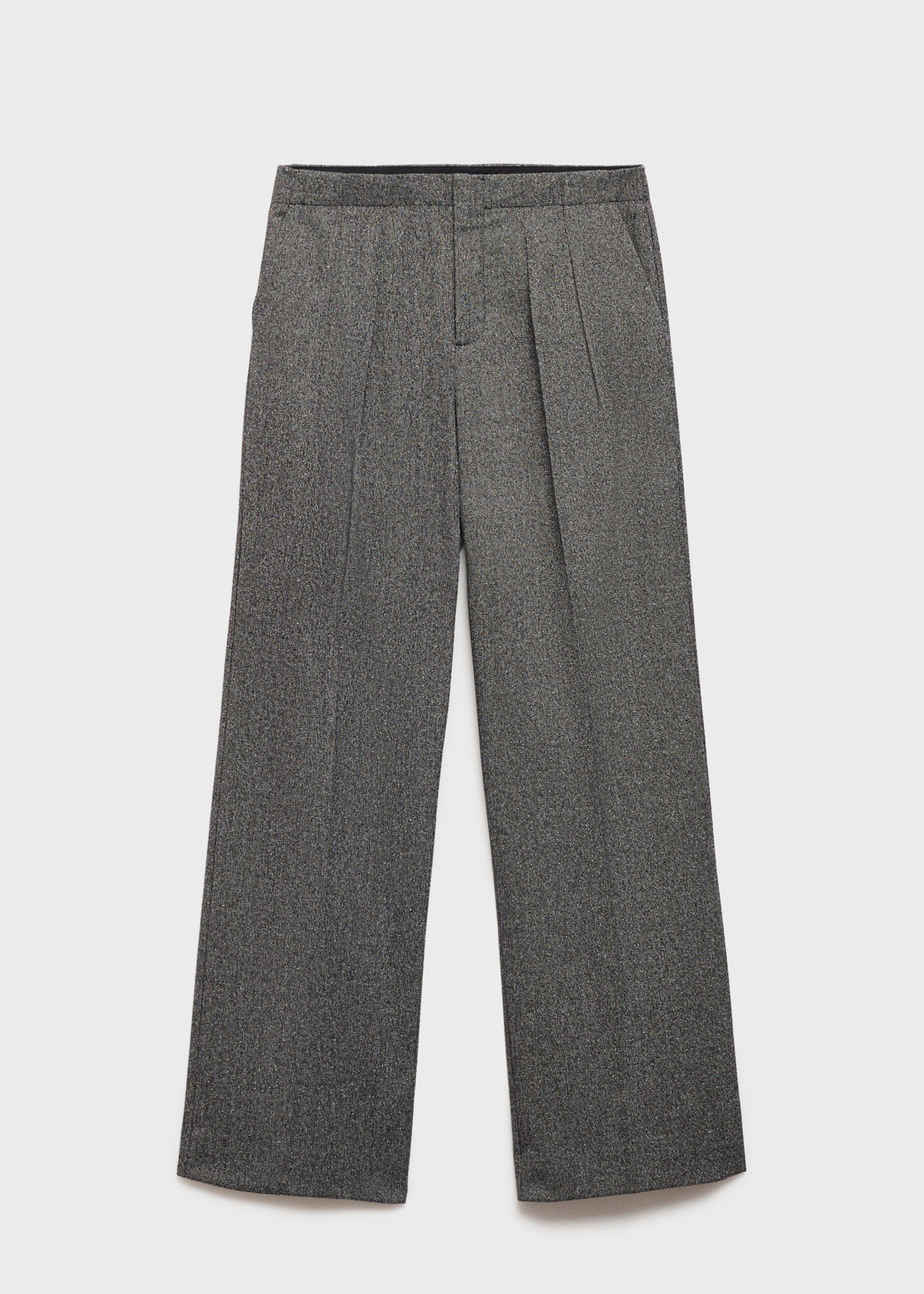 Pantalon à pinces jaspé - Article sans modèle, Noir. Ref: 77068264-00.