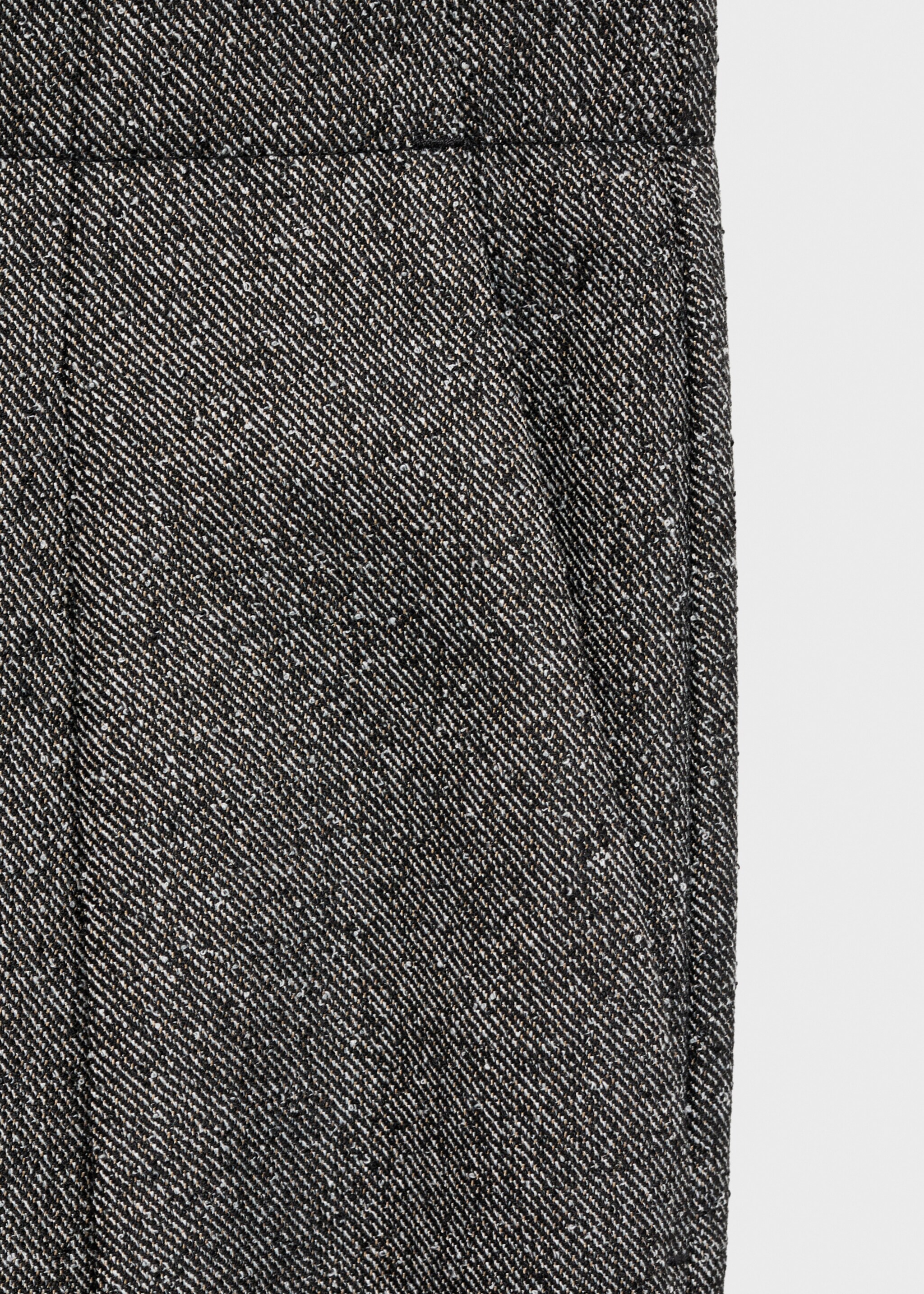 Pantalon à pinces jaspé - Détail de l'article 8, Noir. Ref: 77068264-00.