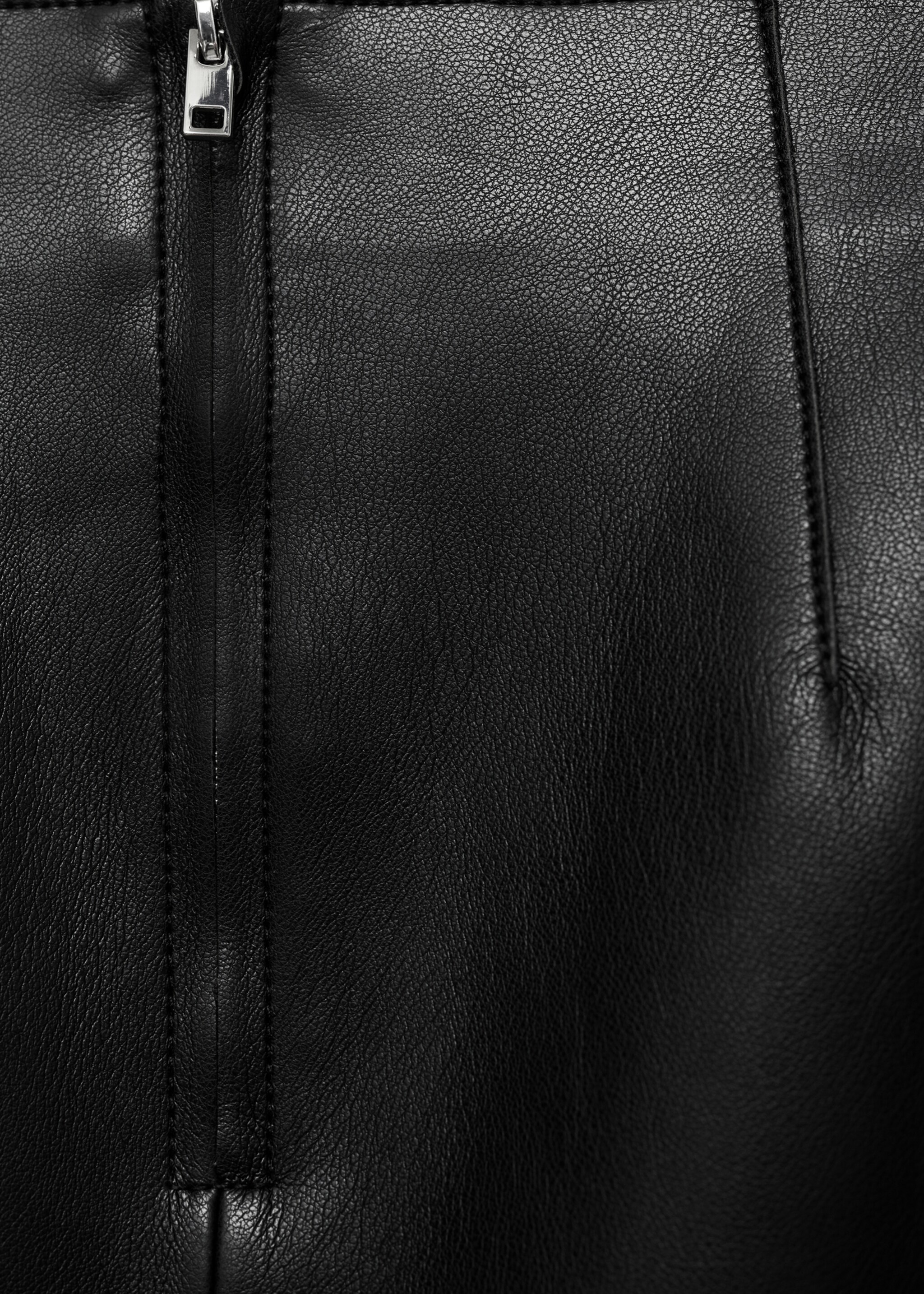 Minijupe simili-cuir - Détail de l'article 0, Noir. Ref: 77068266-00.