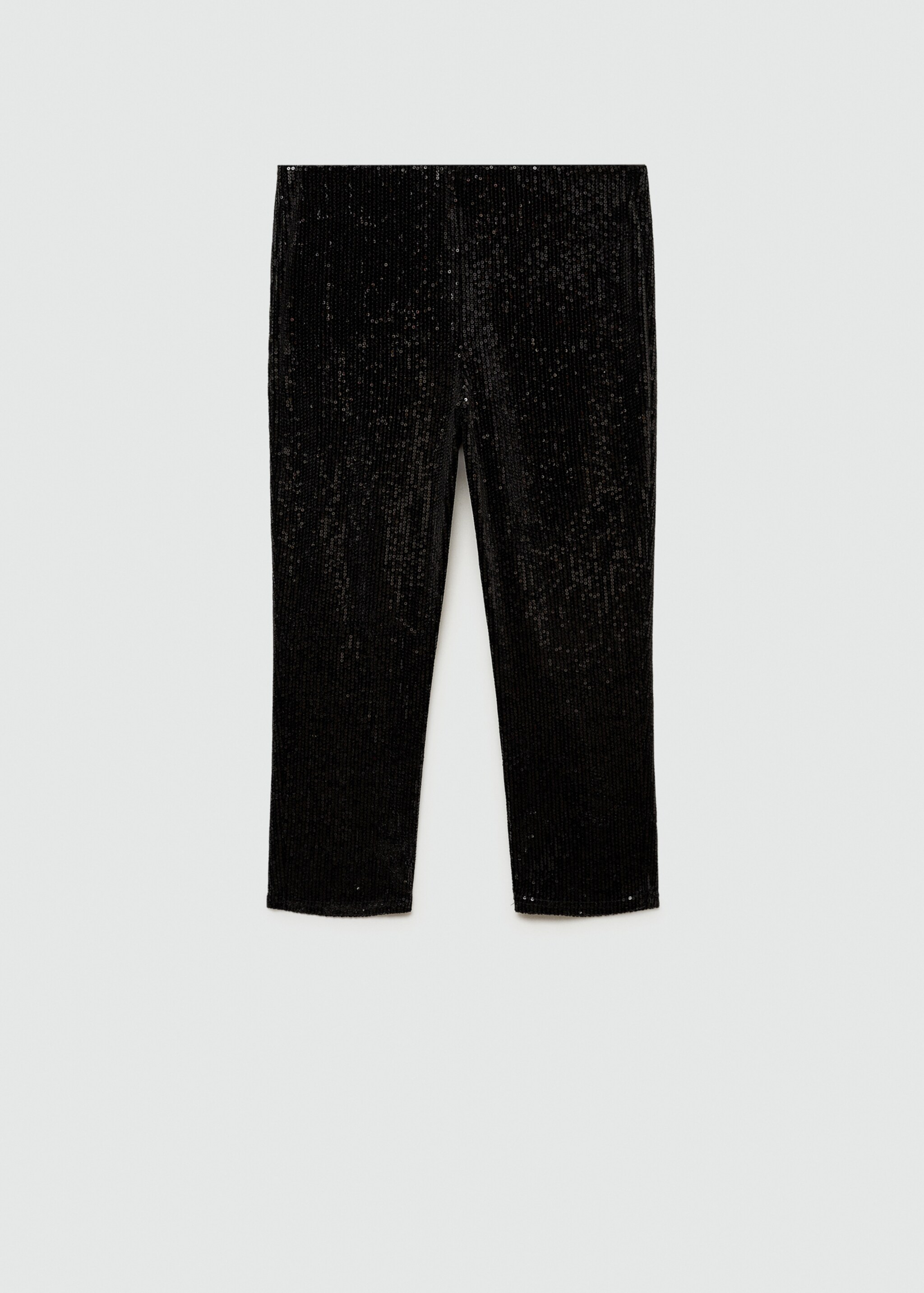 Sequined capri leggings - Article without model, Black. Ref: 77068267-00.