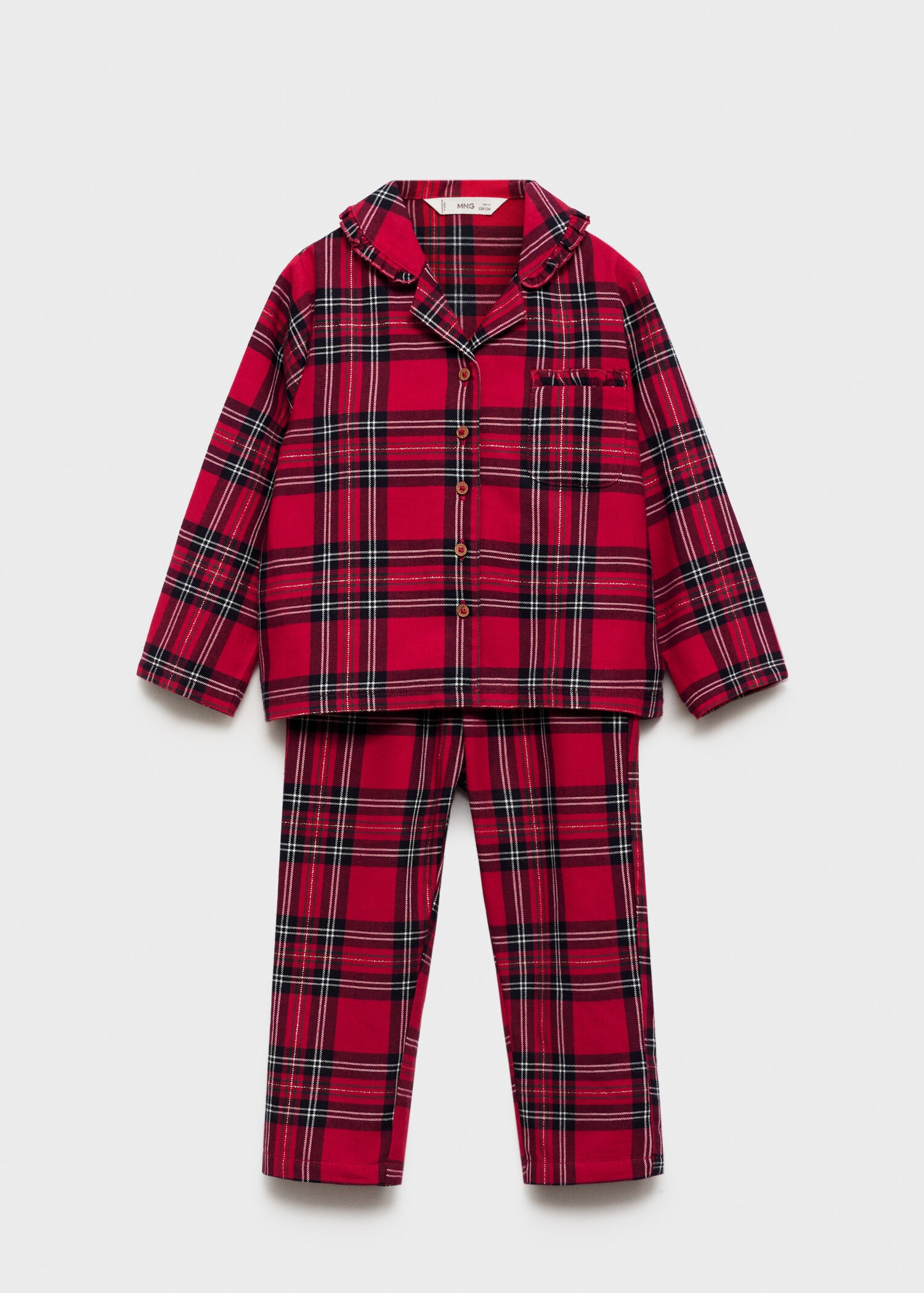 Two-pieces check long pyjamas - Article without model