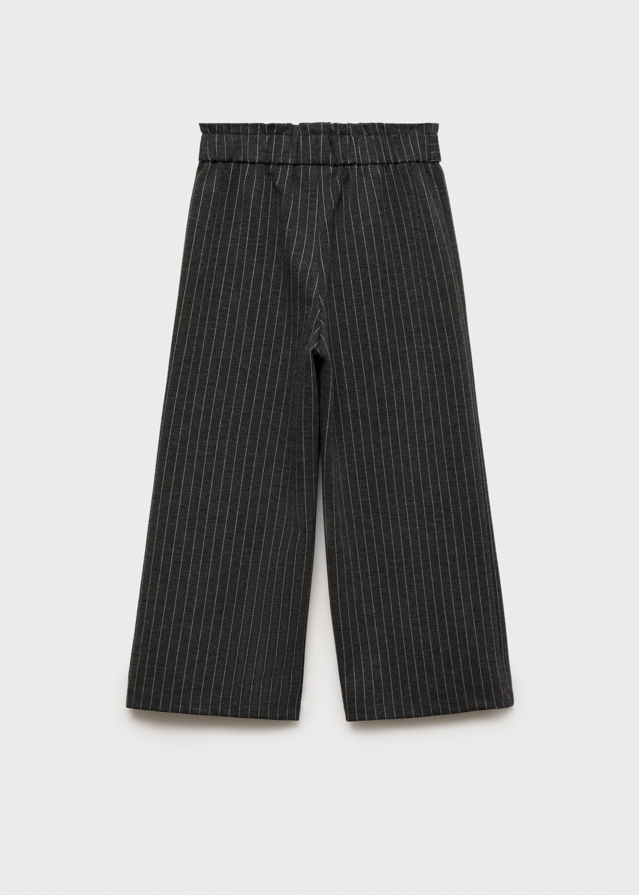 Pantalón culotte rayas - Reverso del artículo, Gris antracita. Ref: 77068270-00.
