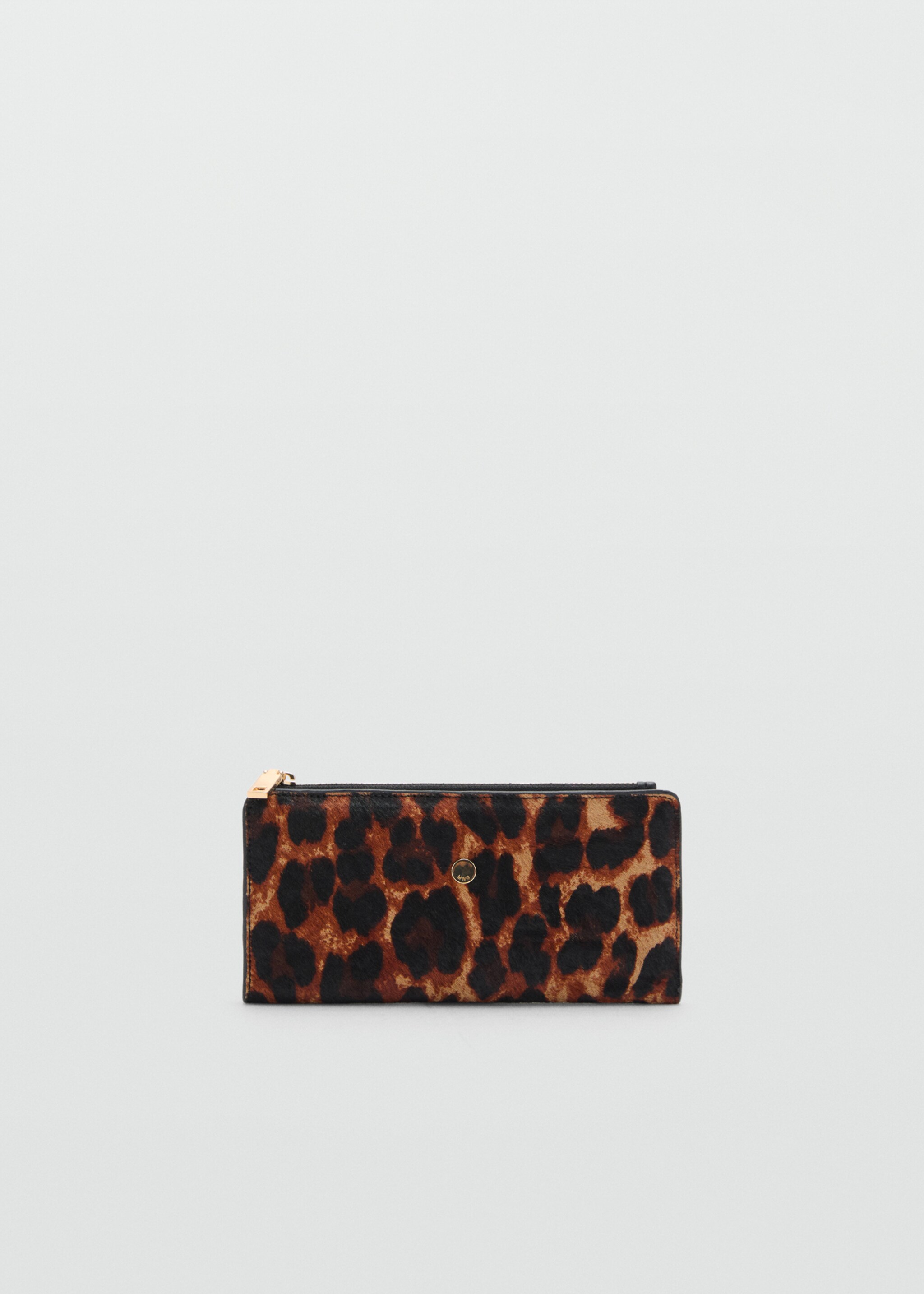 Leopard-print fur leather wallet - Article without model