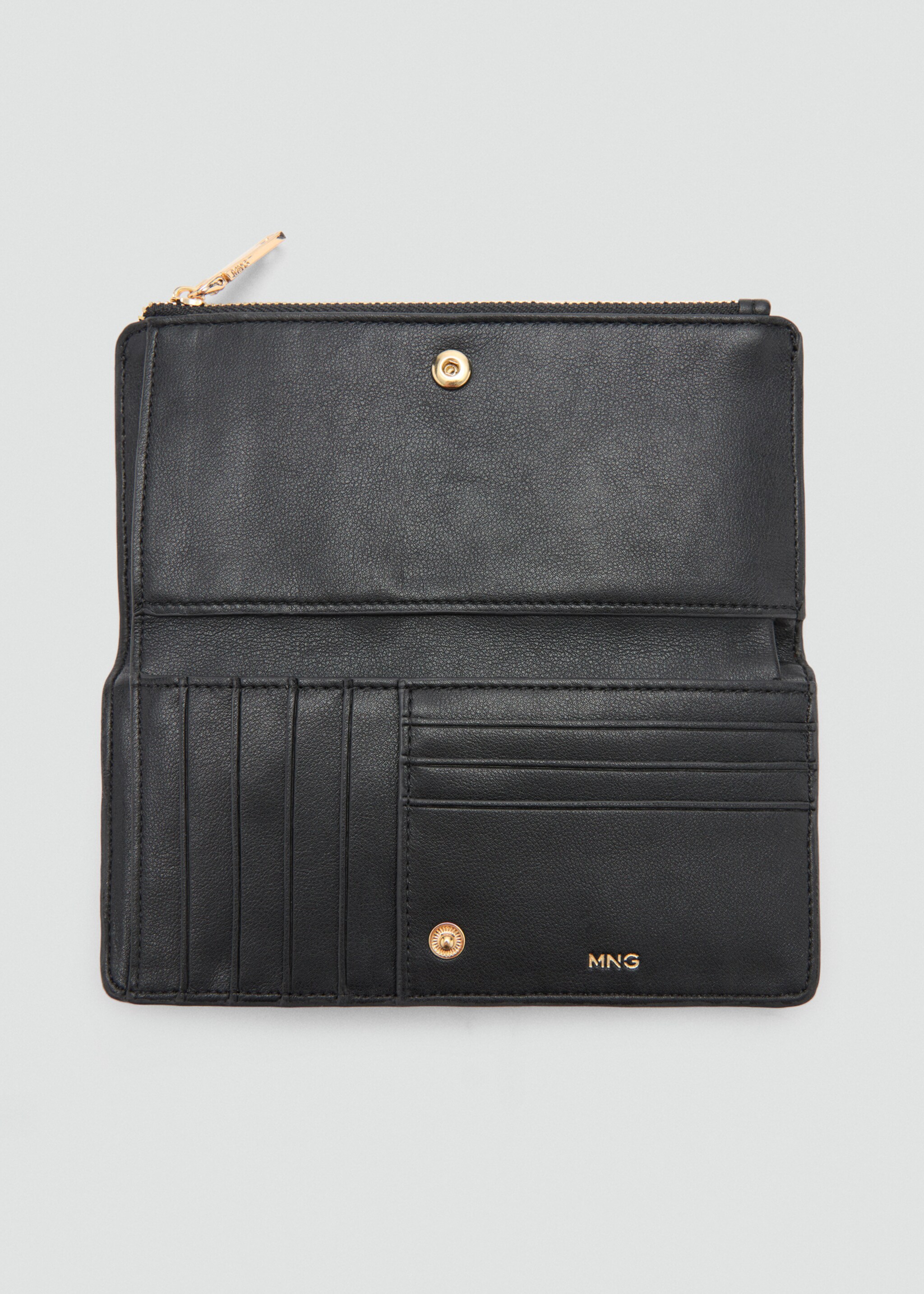 Leopard-print fur leather wallet - Details of the article 1