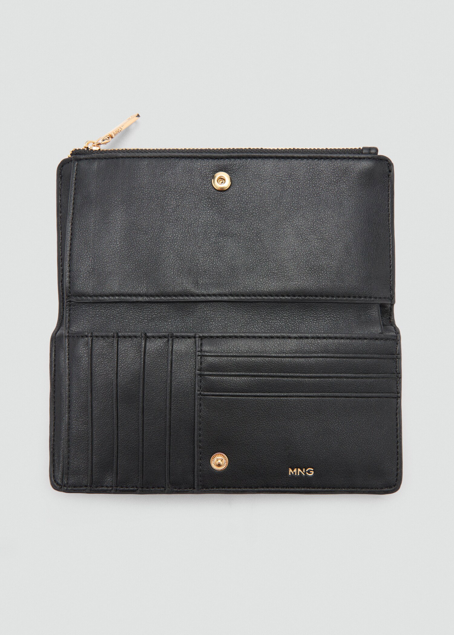 Leopard-print fur leather wallet - Details of the article 1