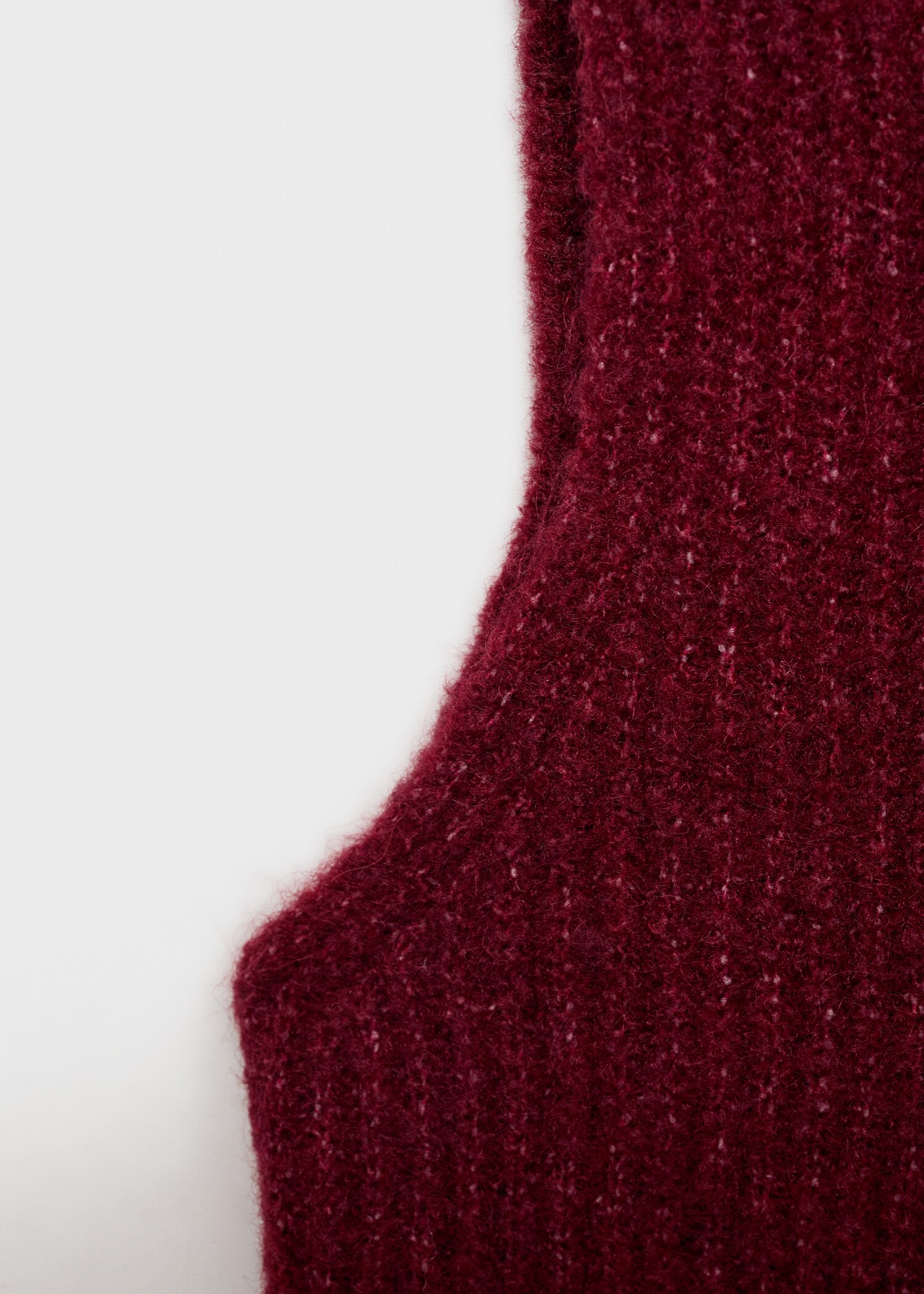 Perkins-neck knitted waistcoat - Details of the article 0