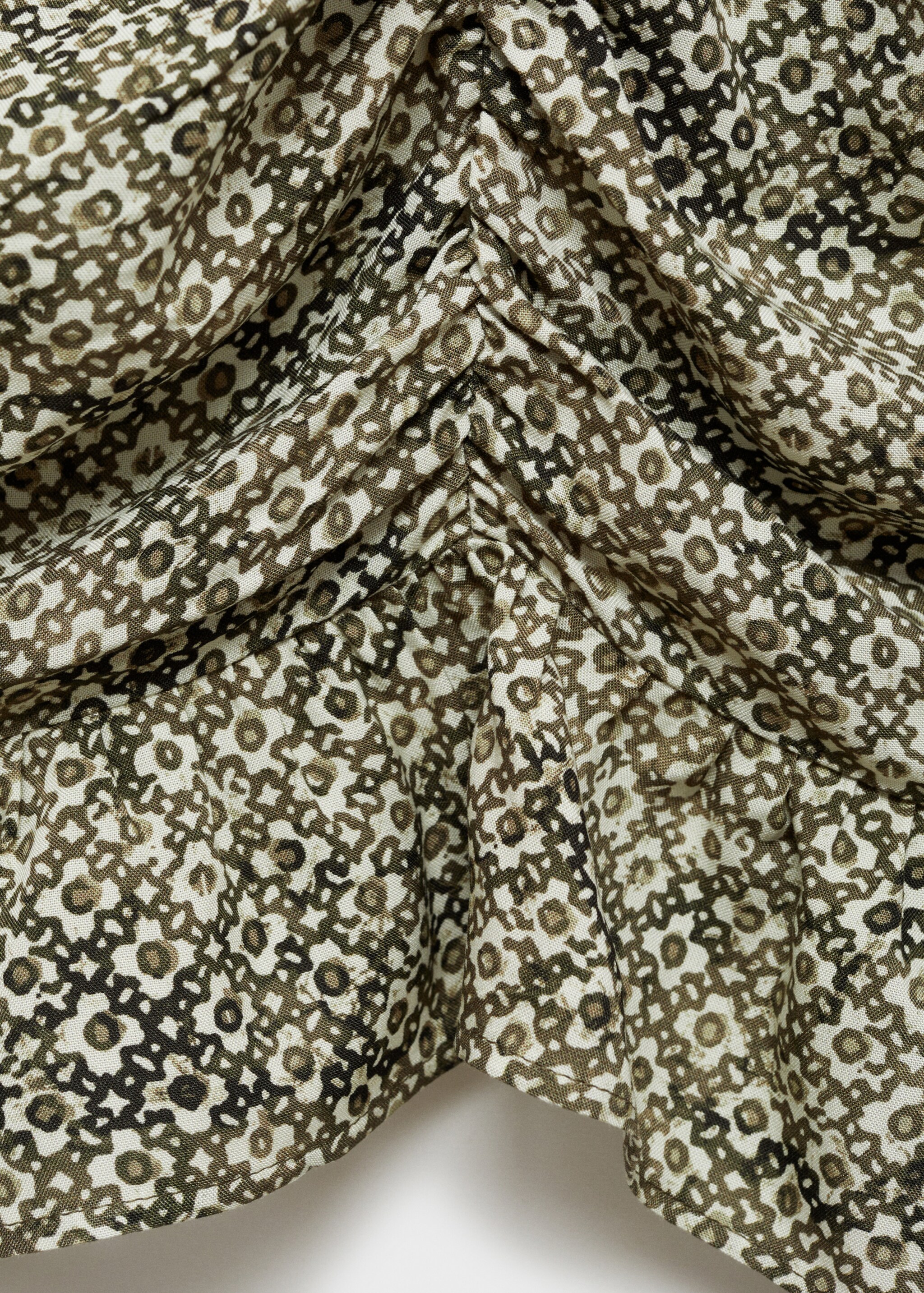 Ruched detail flower dress - Details of the article 0