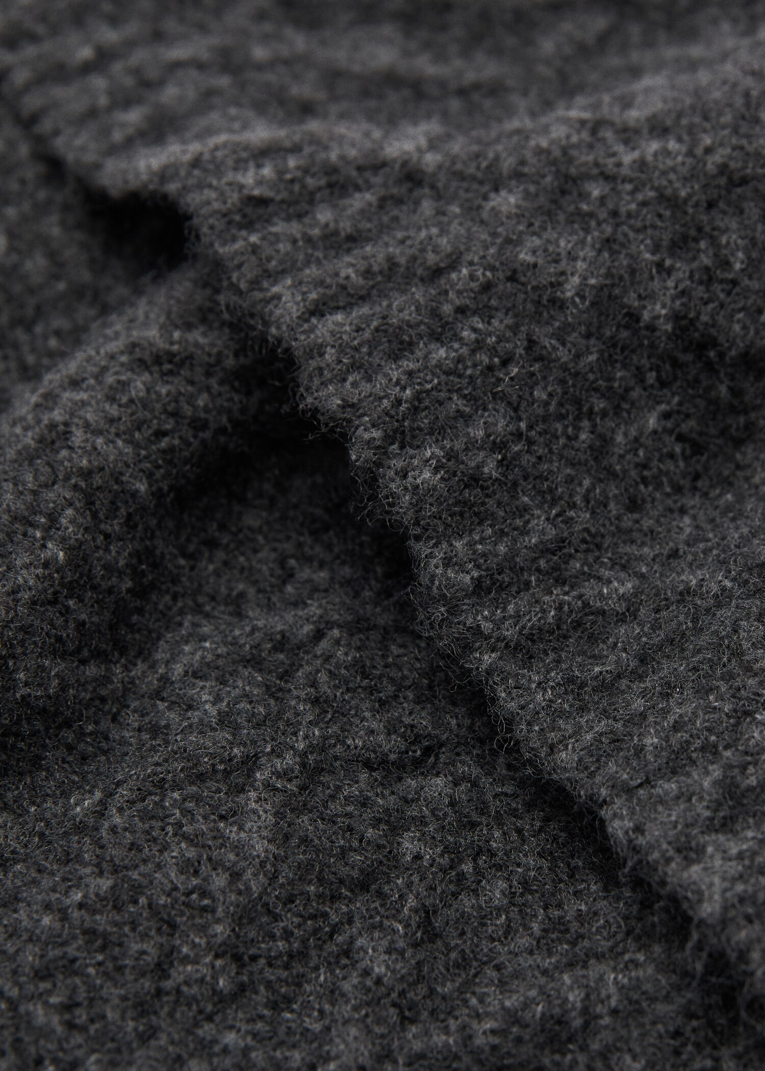 Wool braided scarf - Medium plane