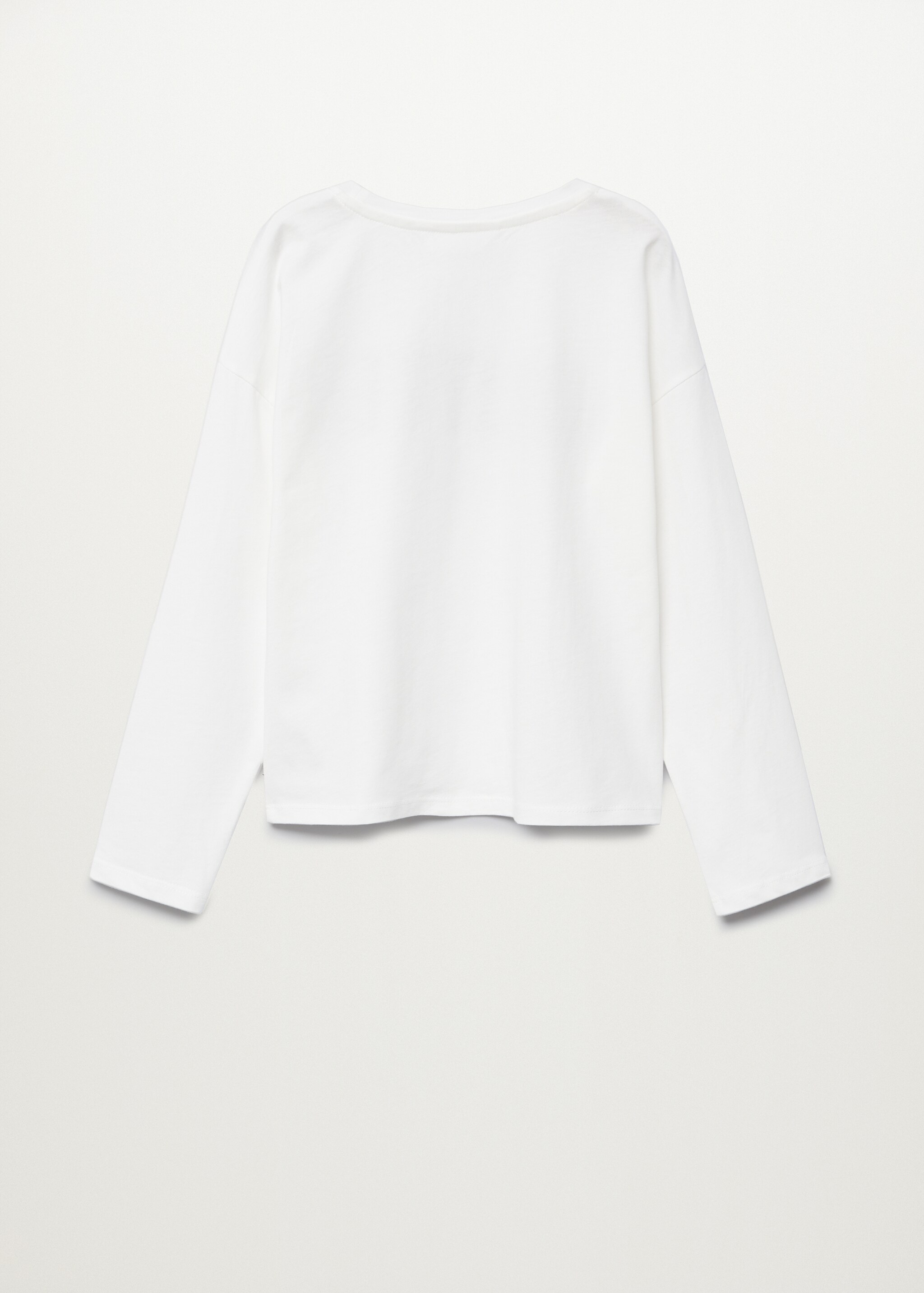 Camiseta algodón mensaje - Reverso del artículo