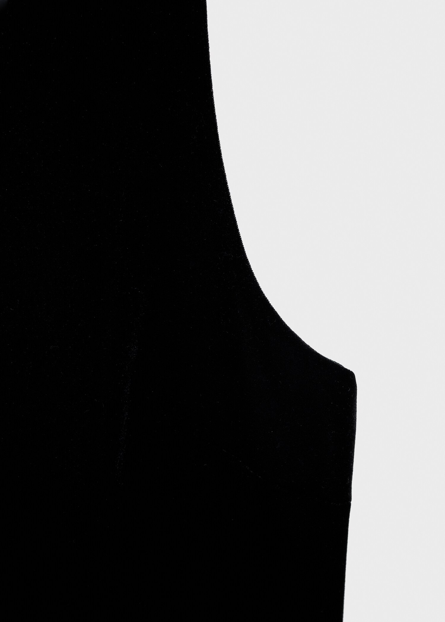 Cropped velvet waistcoat - Details of the article 0