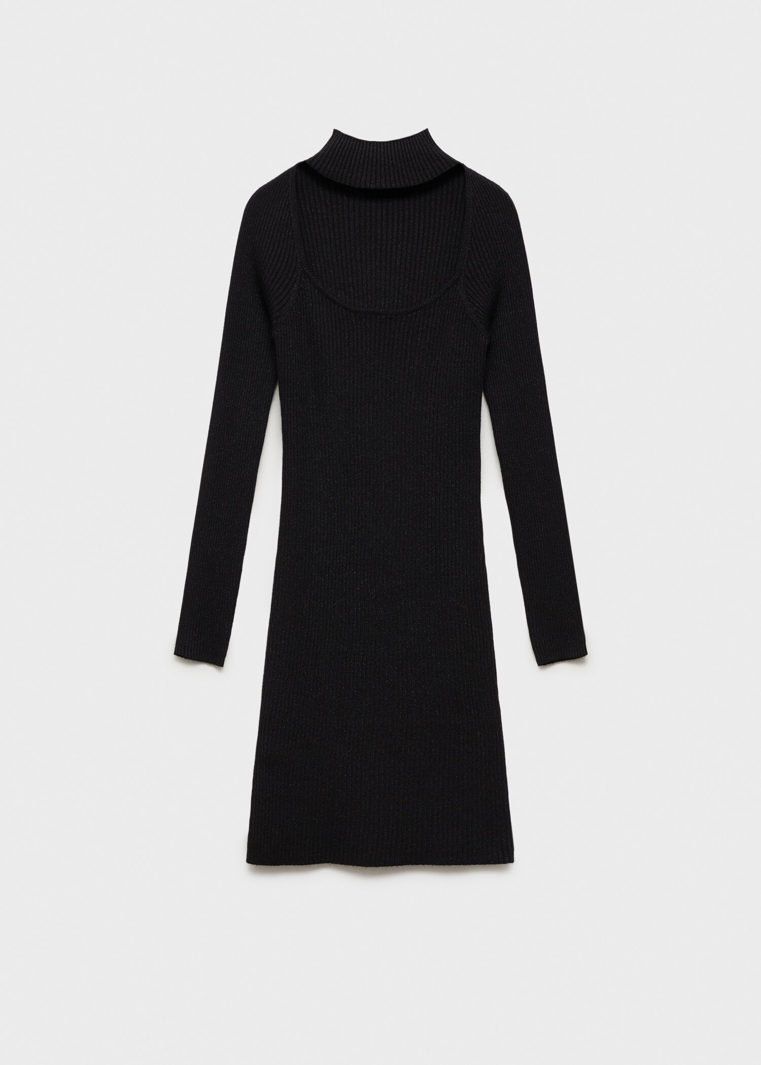 Geripptes Lurexkleid - Artikel ohne Model