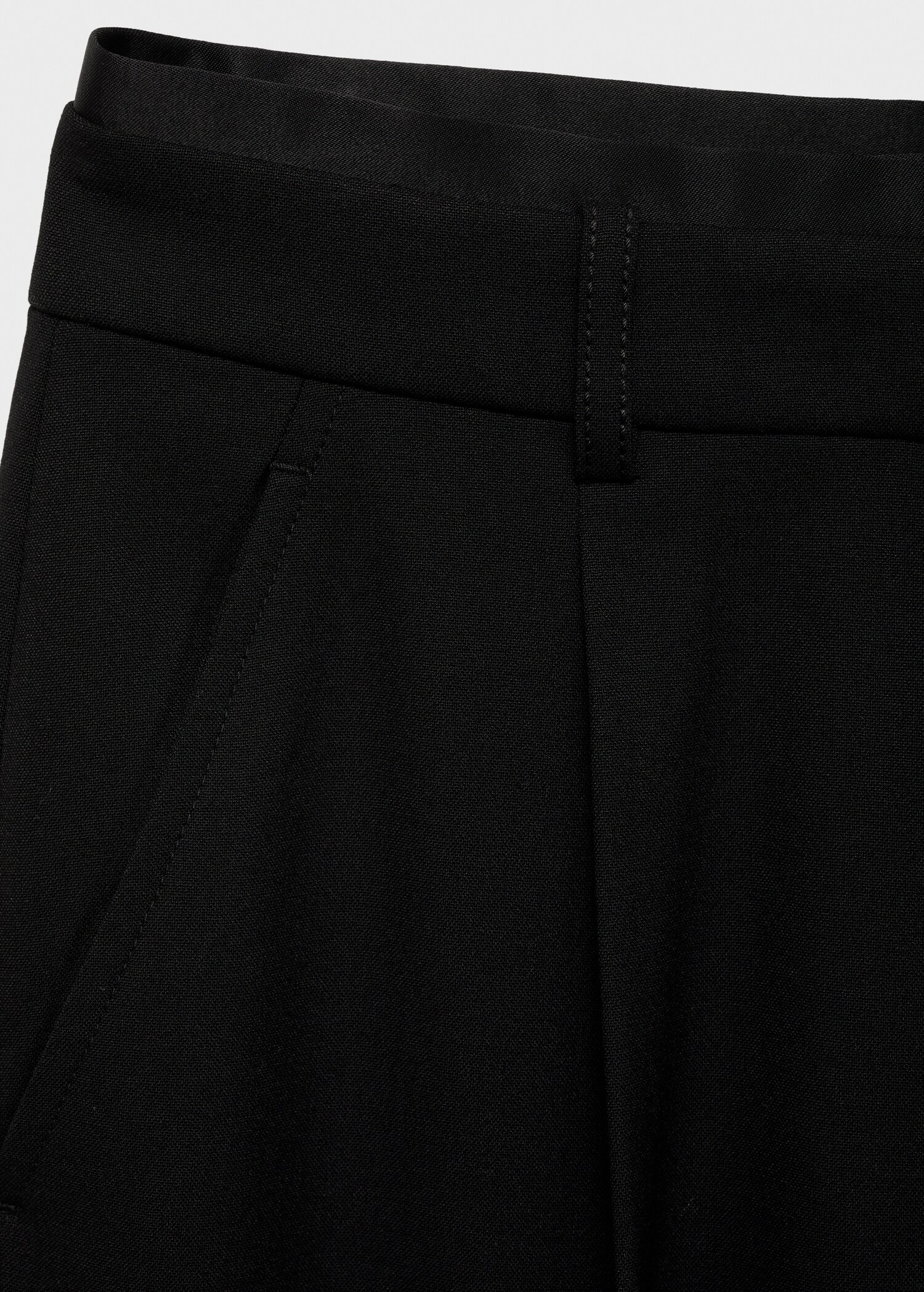 Straight-fit pleated trousers - Details of the article 0