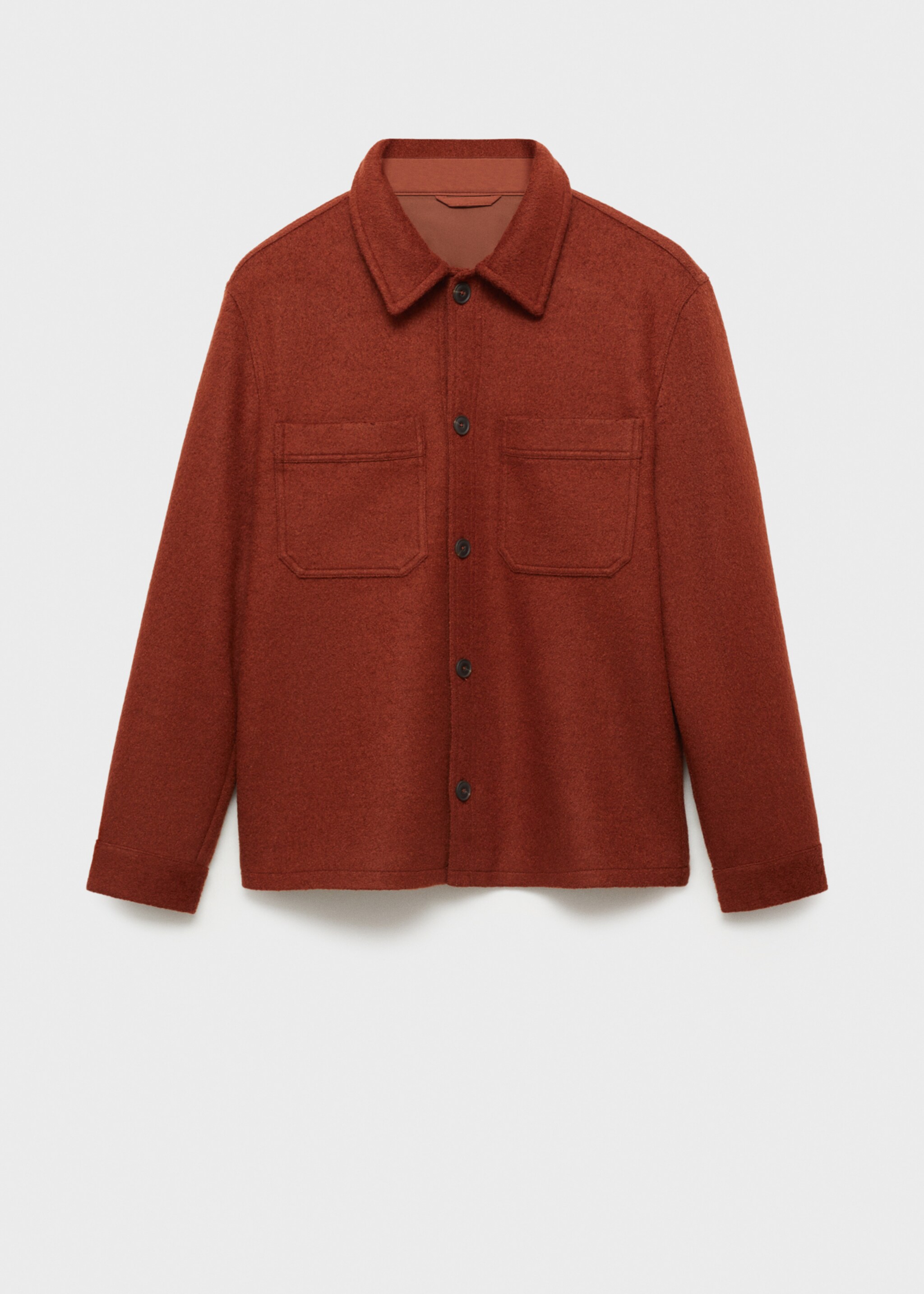 Wolljacke mit Taschen - Artikel ohne Model, Bräunliches Orange. Ref: 77069227-00.