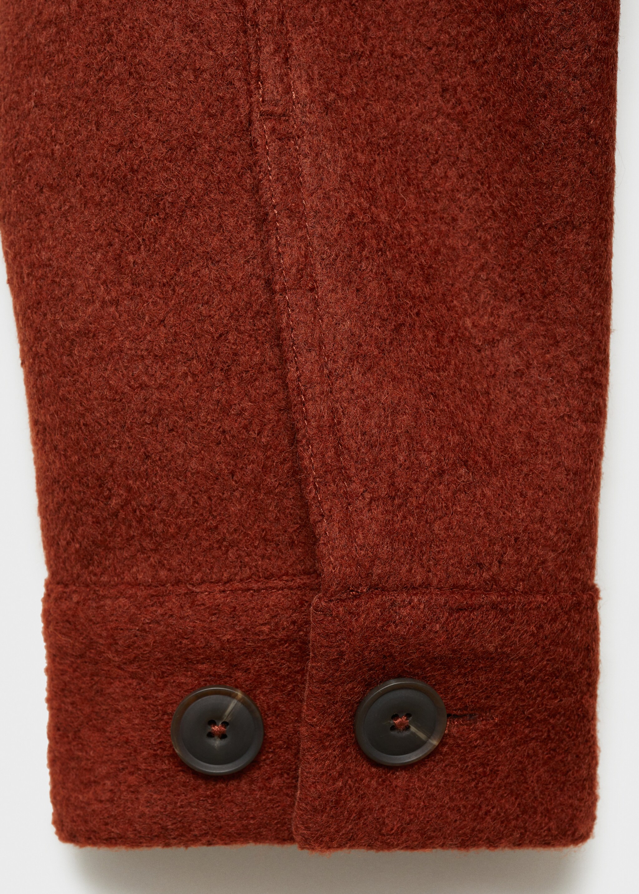 Wolljacke mit Taschen - Detail des Artikels 0, Bräunliches Orange. Ref: 77069227-00.