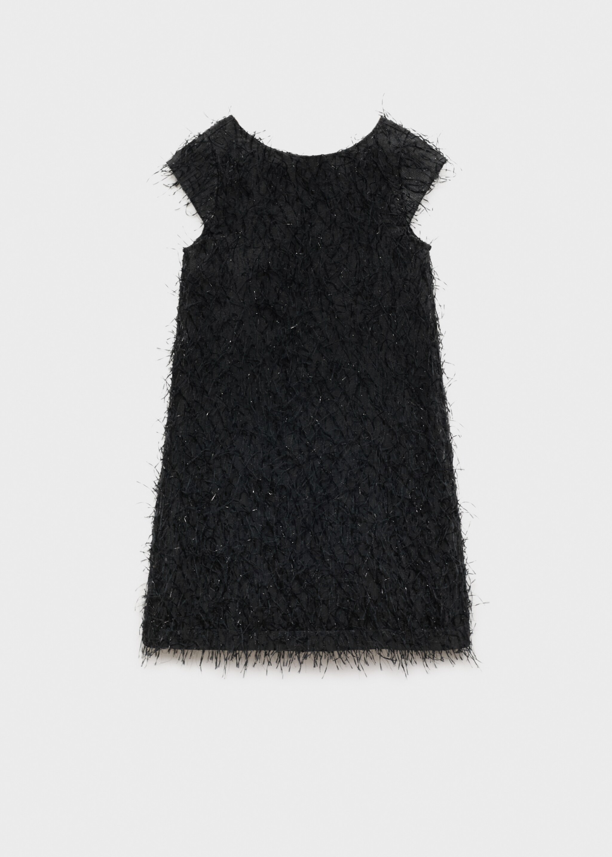 Robe détail franges - Article sans modèle, Noir. Ref: 77069229-00.