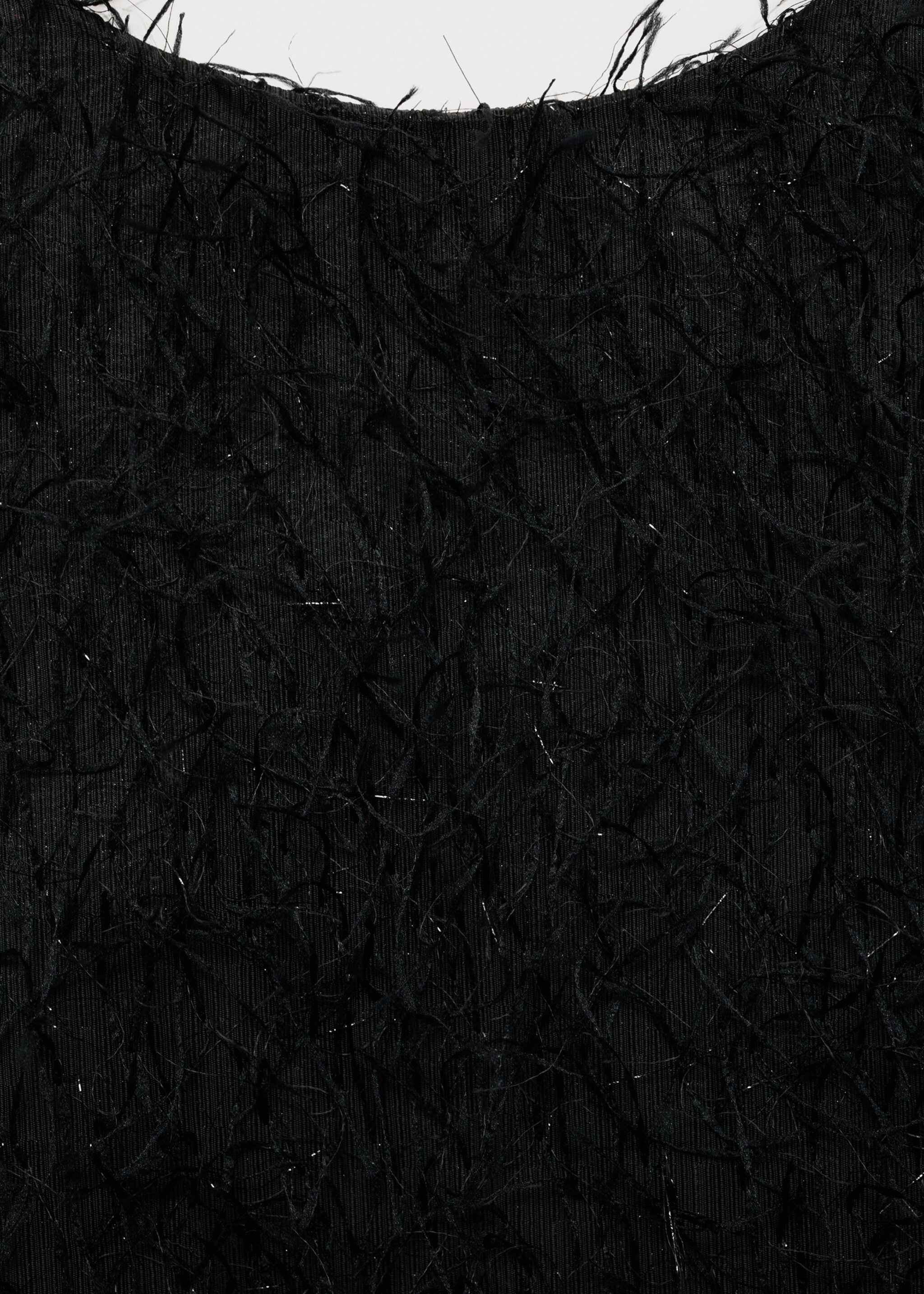Robe détail franges - Détail de l'article 8, Noir. Ref: 77069229-00.