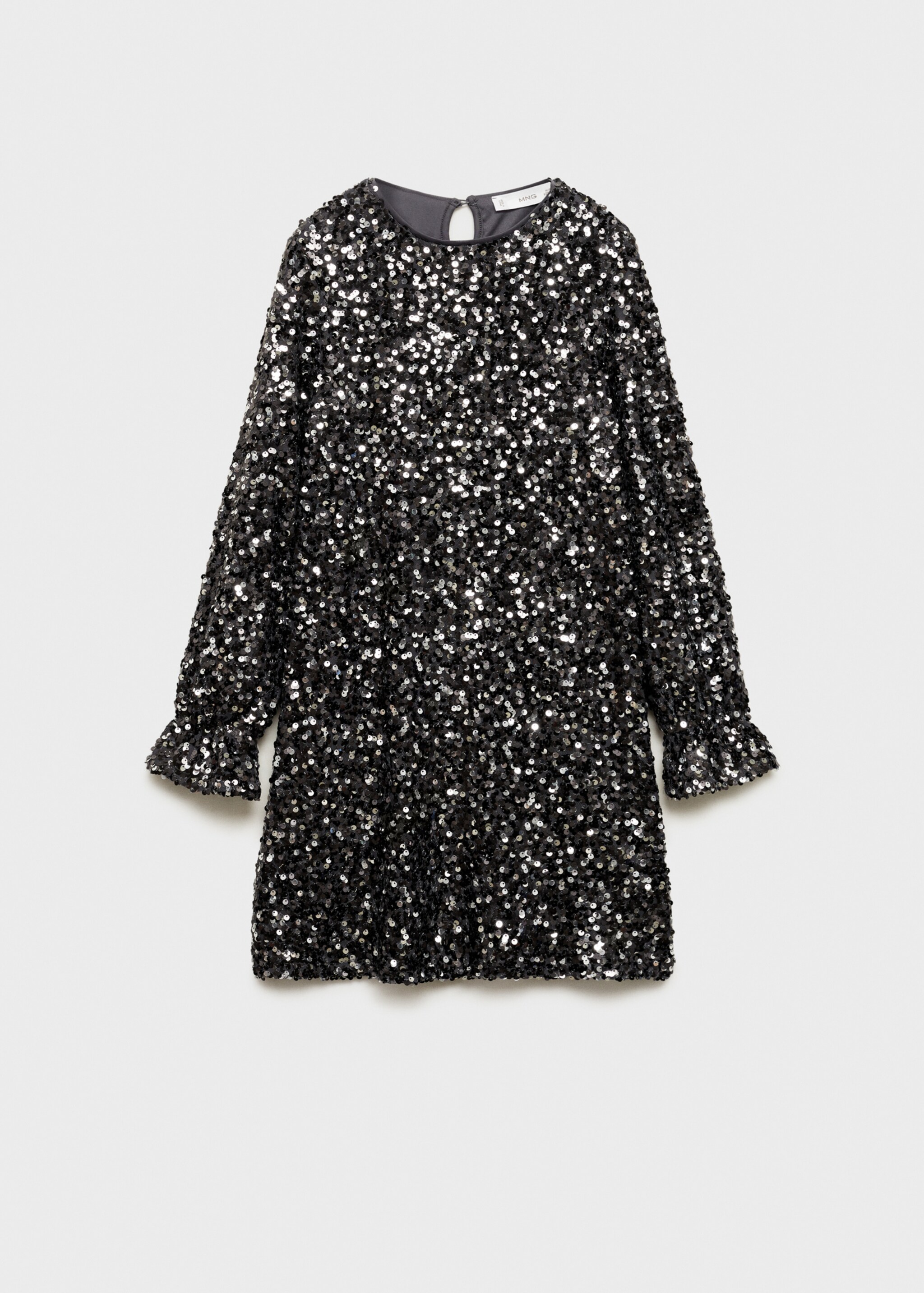 Sequined dress - Article without model, Charcoal. Ref: 77069235-00.