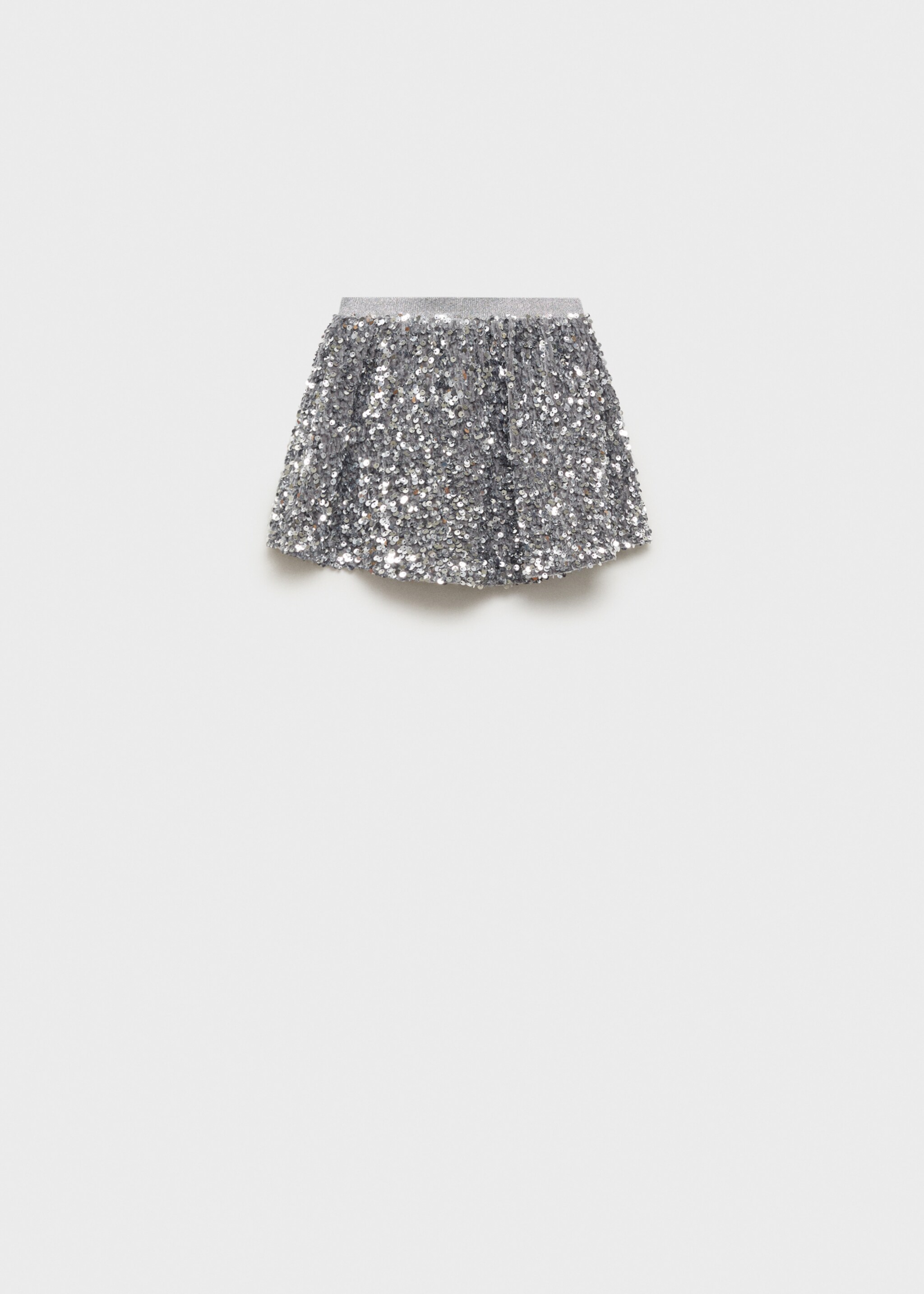 Falda lentejuelas - Artículo sin modelo, Plata. Ref: 77069236-00.