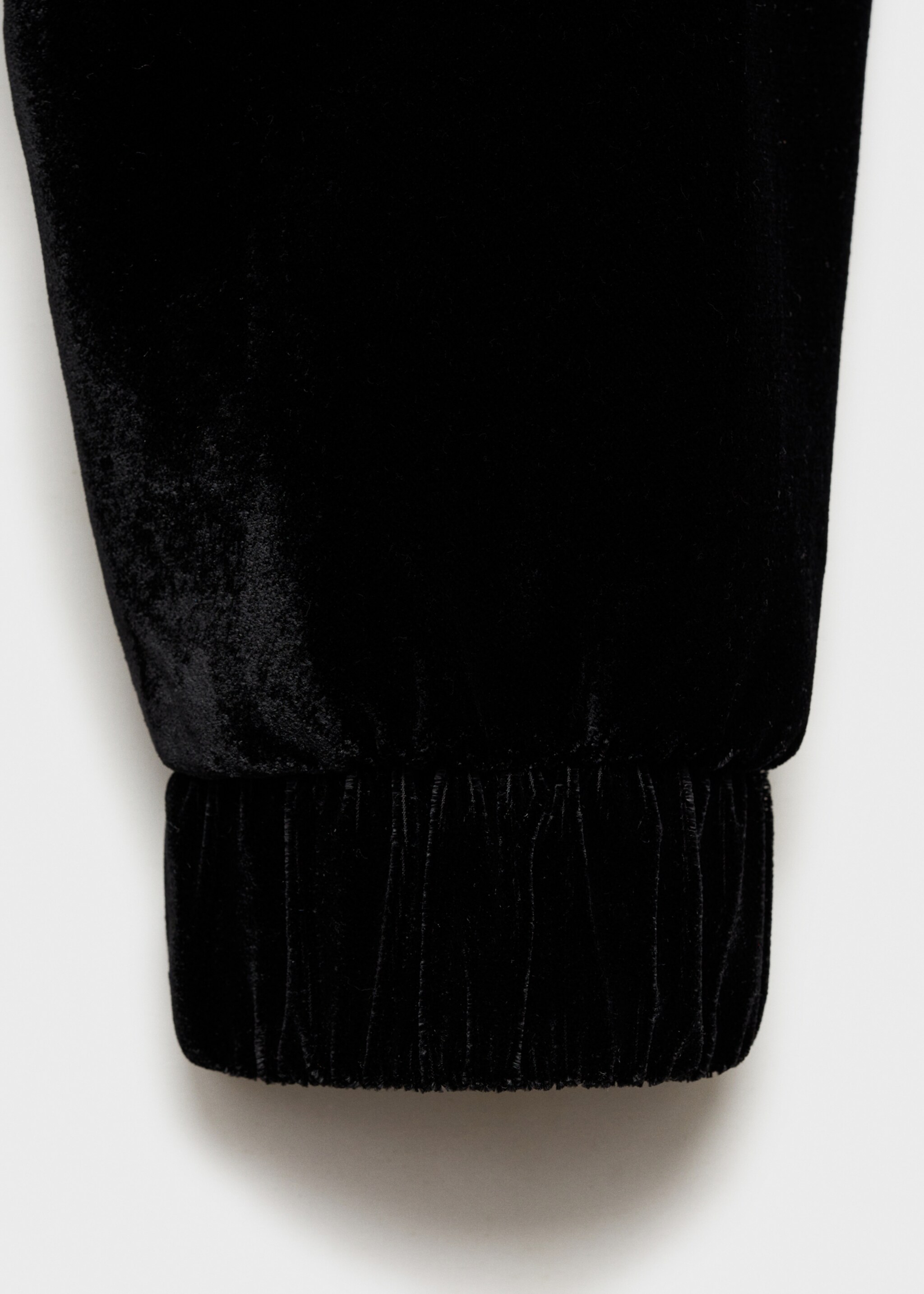 Velvet Bomber Jacket - Details of the article 0, Black. Ref: 77069237-00.