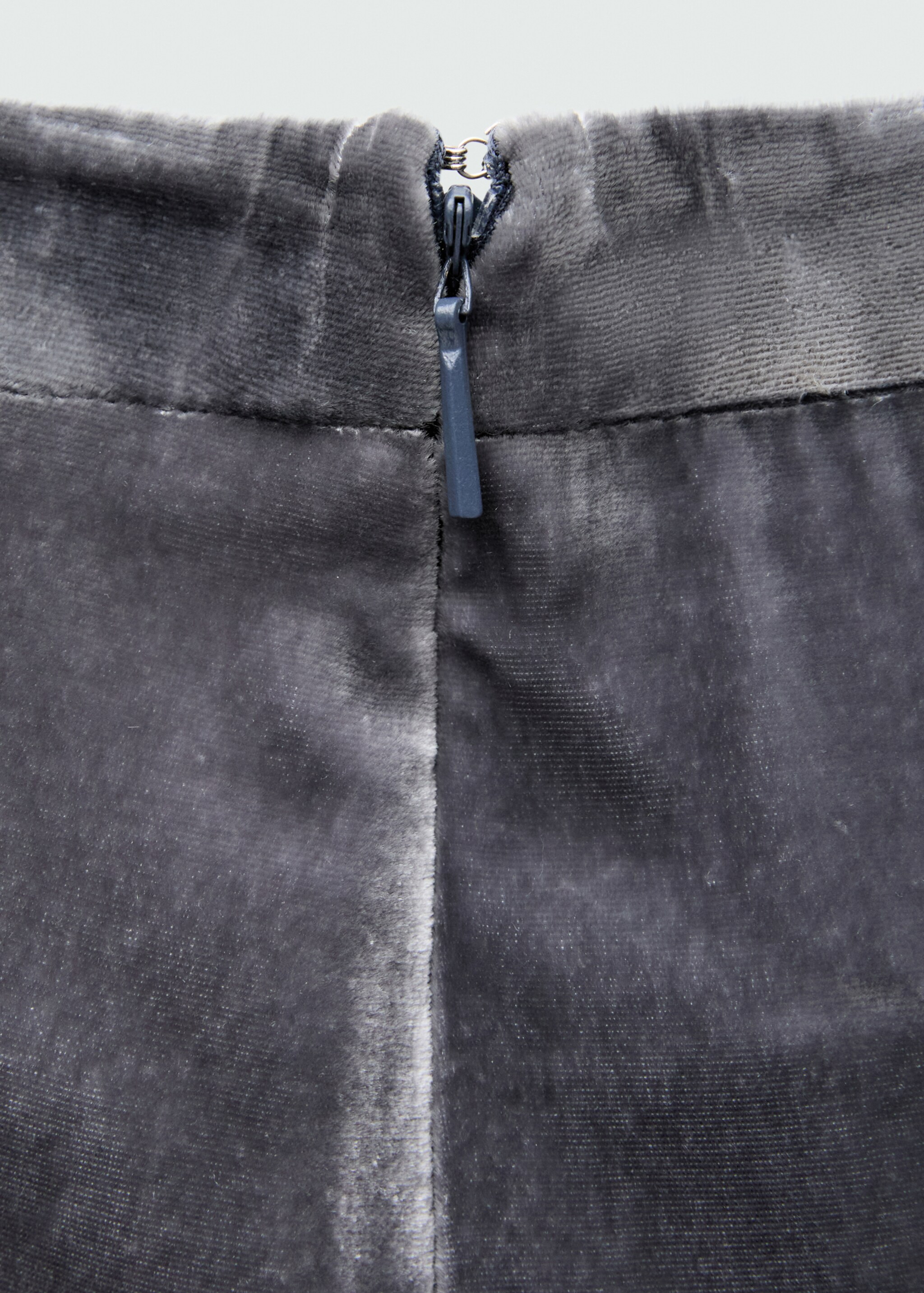 Velvet suit trousers - Details of the article 0, Silver. Ref: 77069239-00.