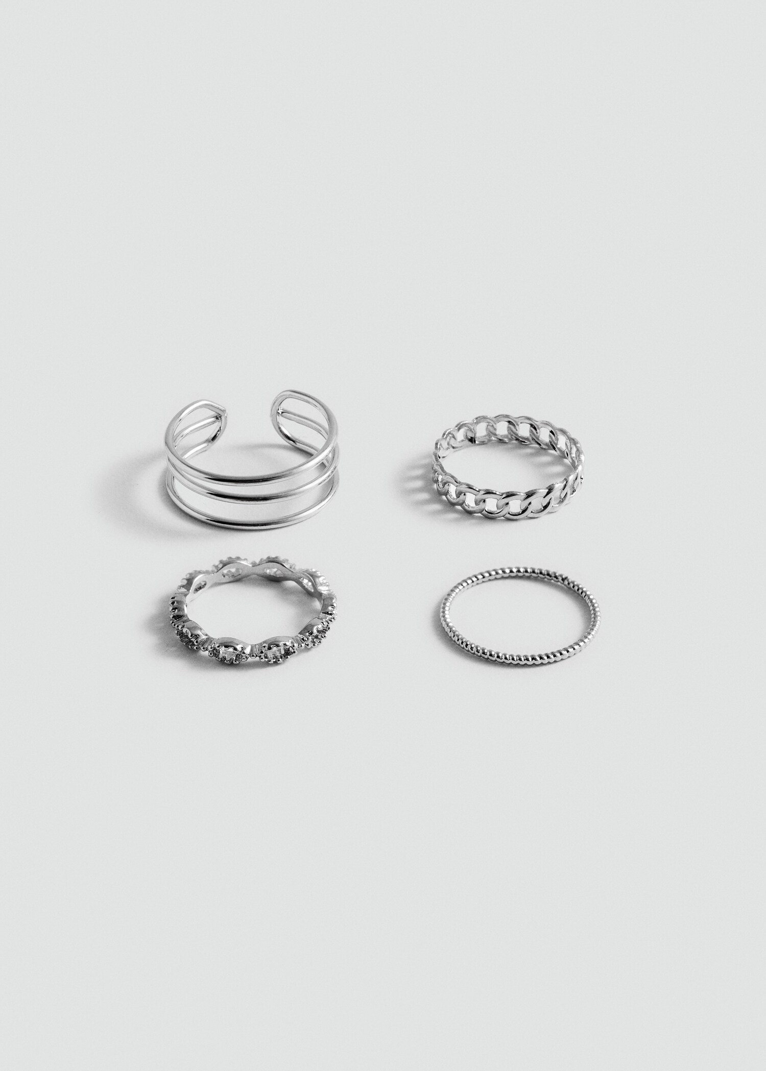 Pack 4 anillos combinados - Artículo sin modelo
