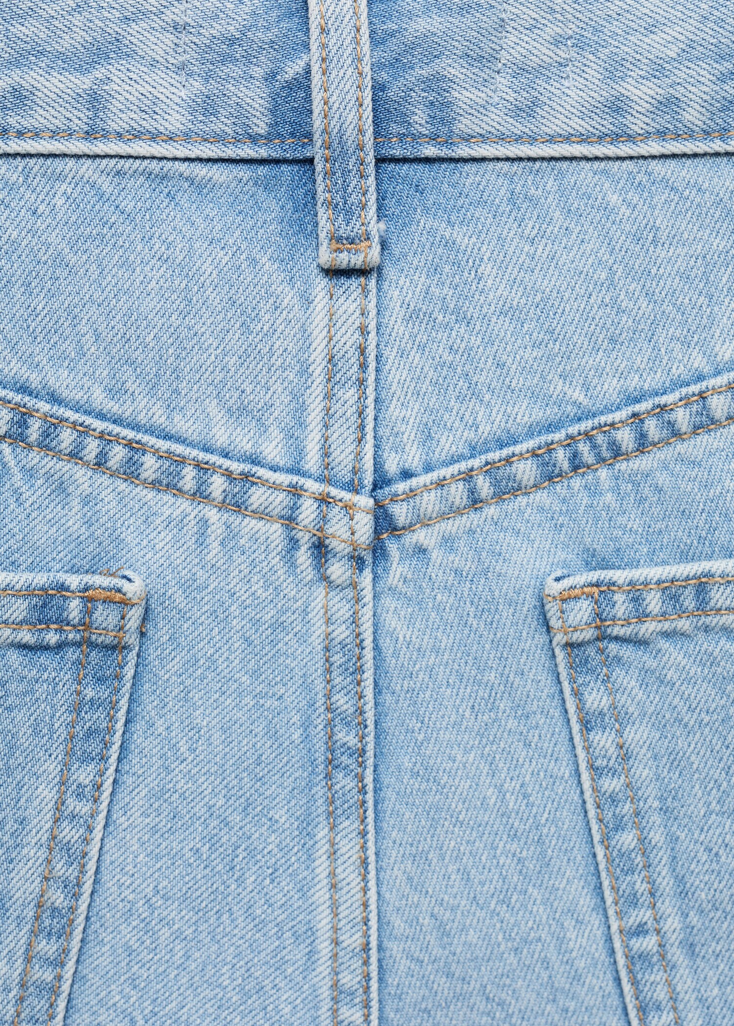 Jeans-Shorts mit hoher Taille - Detail des Artikels 0