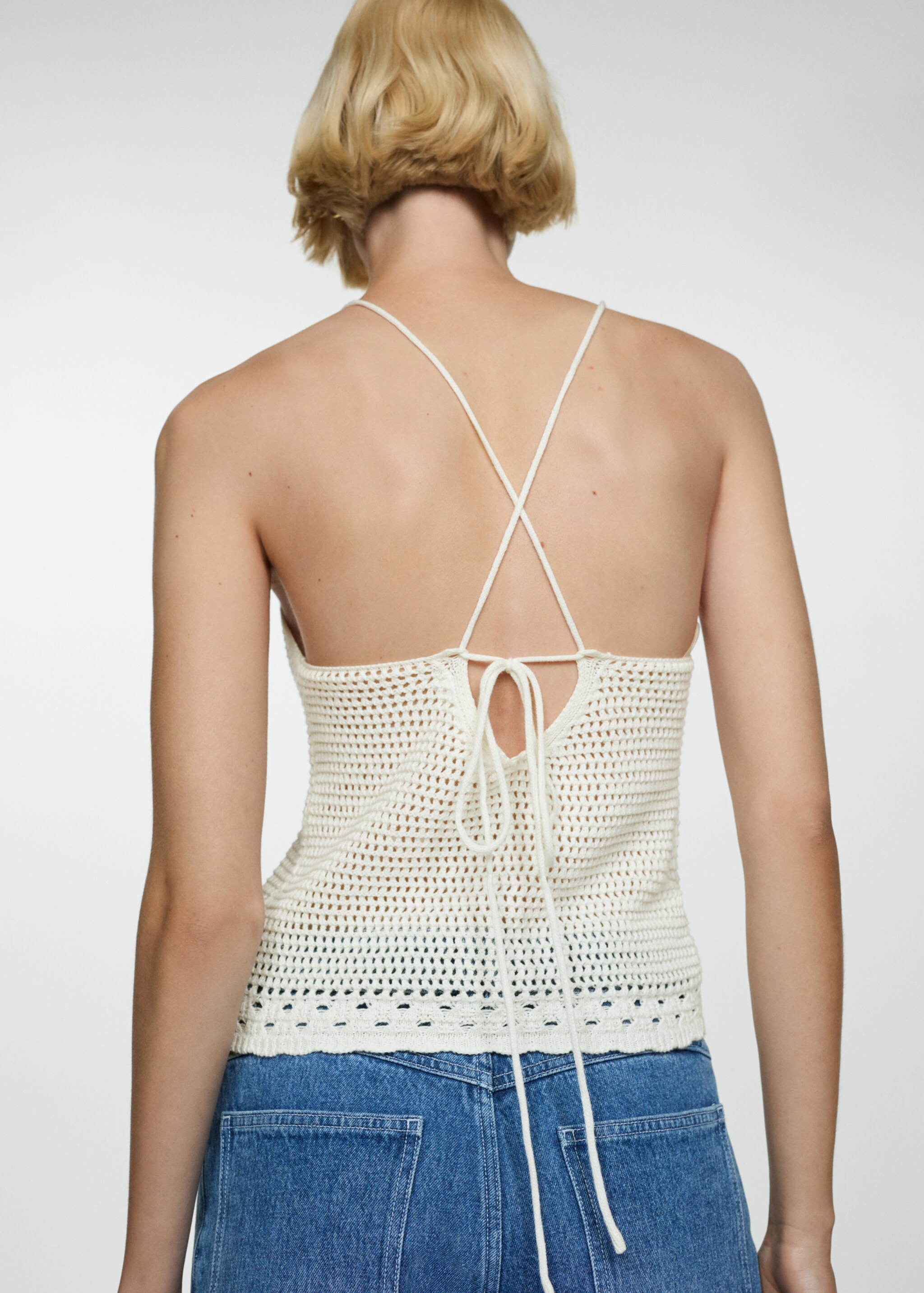 Crochet knitted top - Reverse of the article