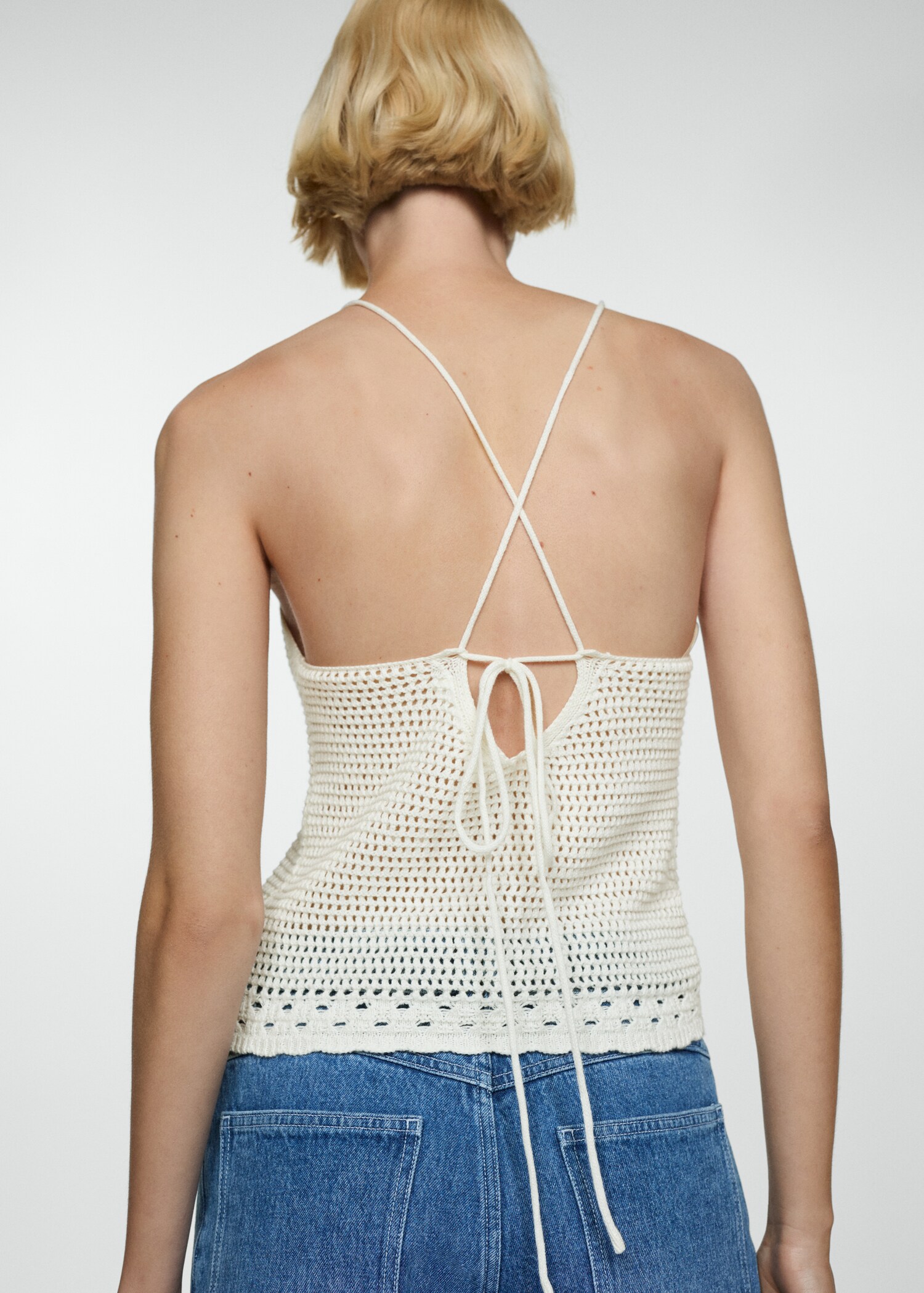 Crochet knitted top - Reverse of the article