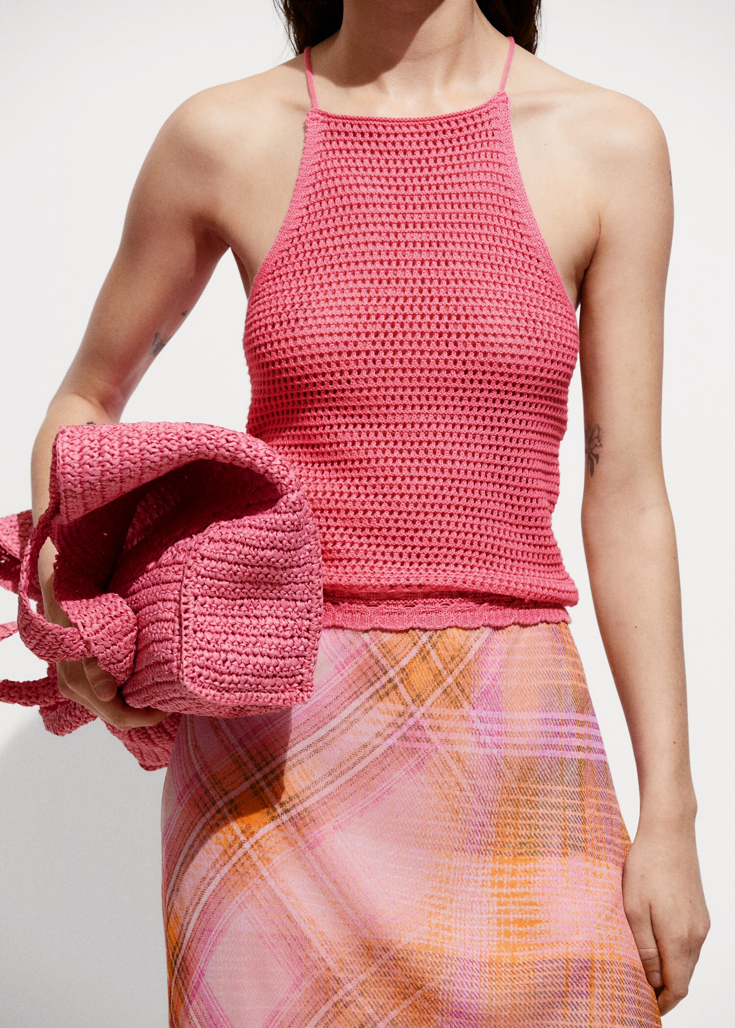 Crochet knitted top - Medium plane